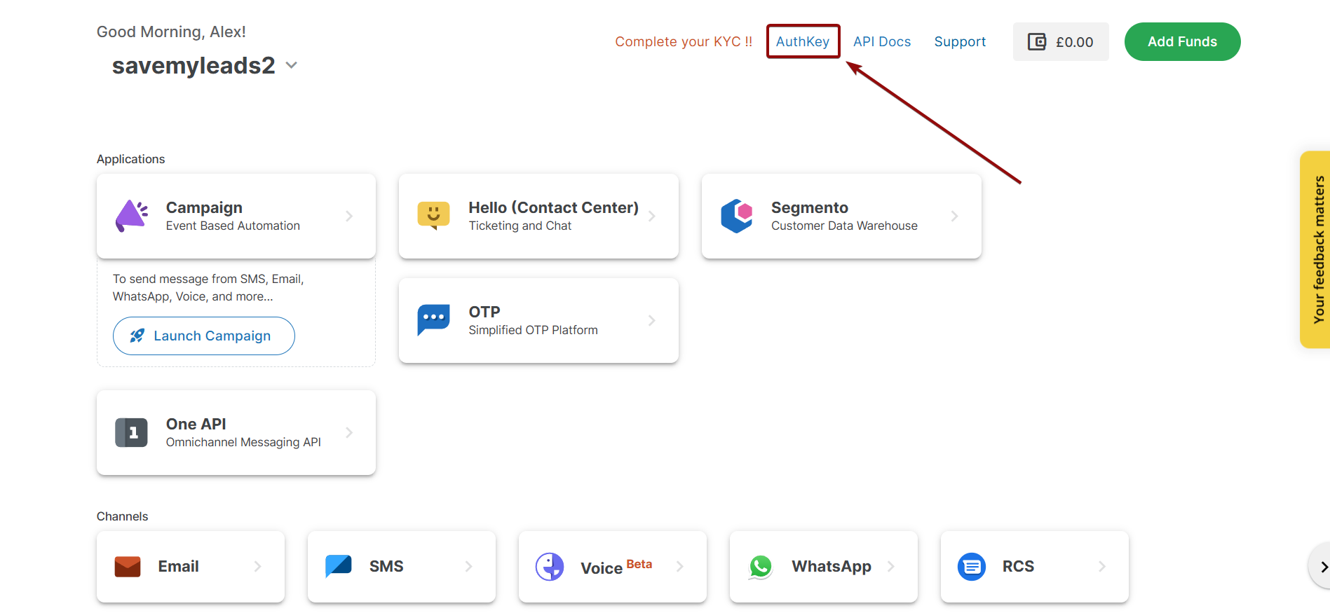 How to Connect Facebook with MSG91 Send SMS | Data Destination account connection