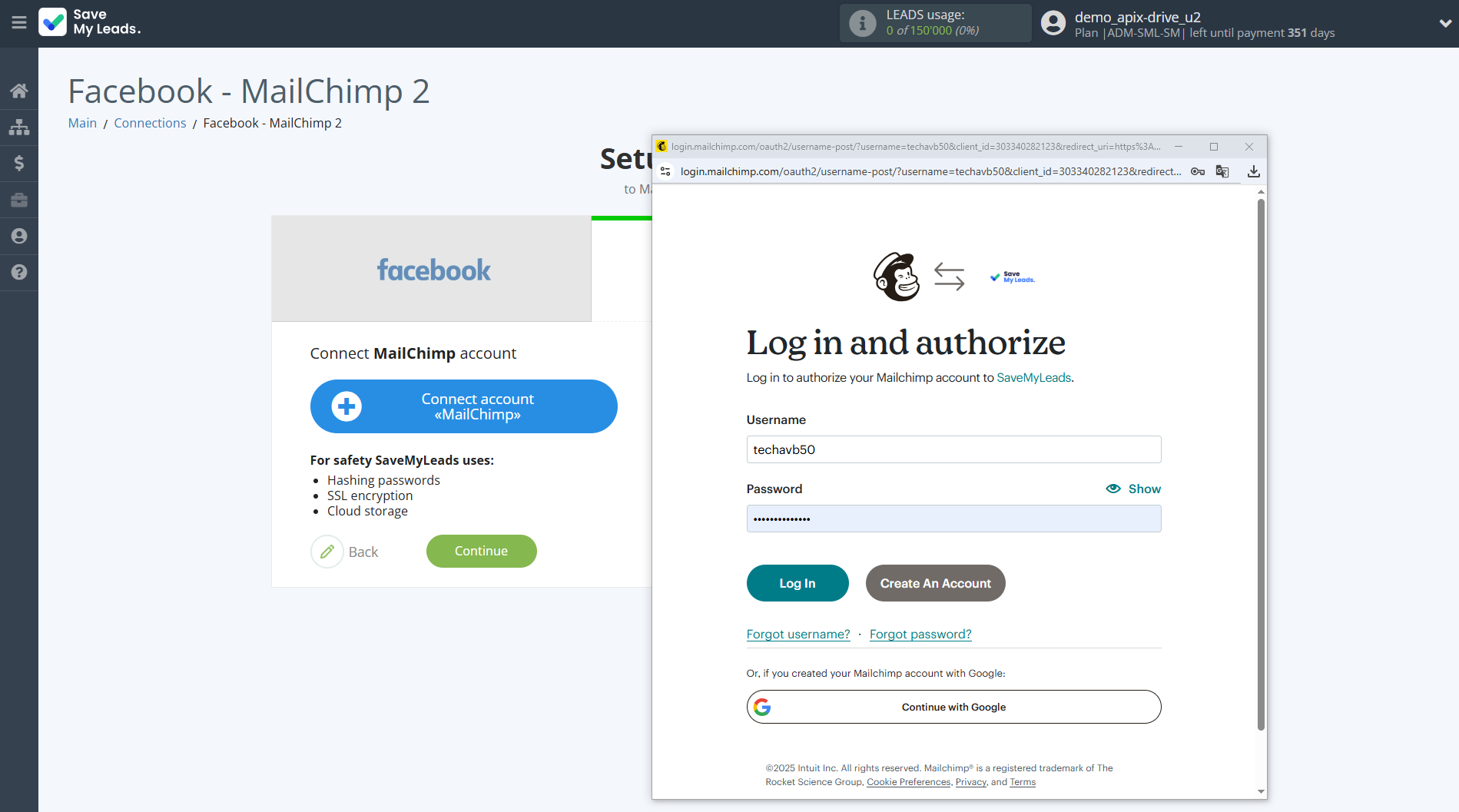 How to Connect Facebook with MailChimp | Data Destination account connection How to Connect Facebook with MailChimp | Data Destination account connection