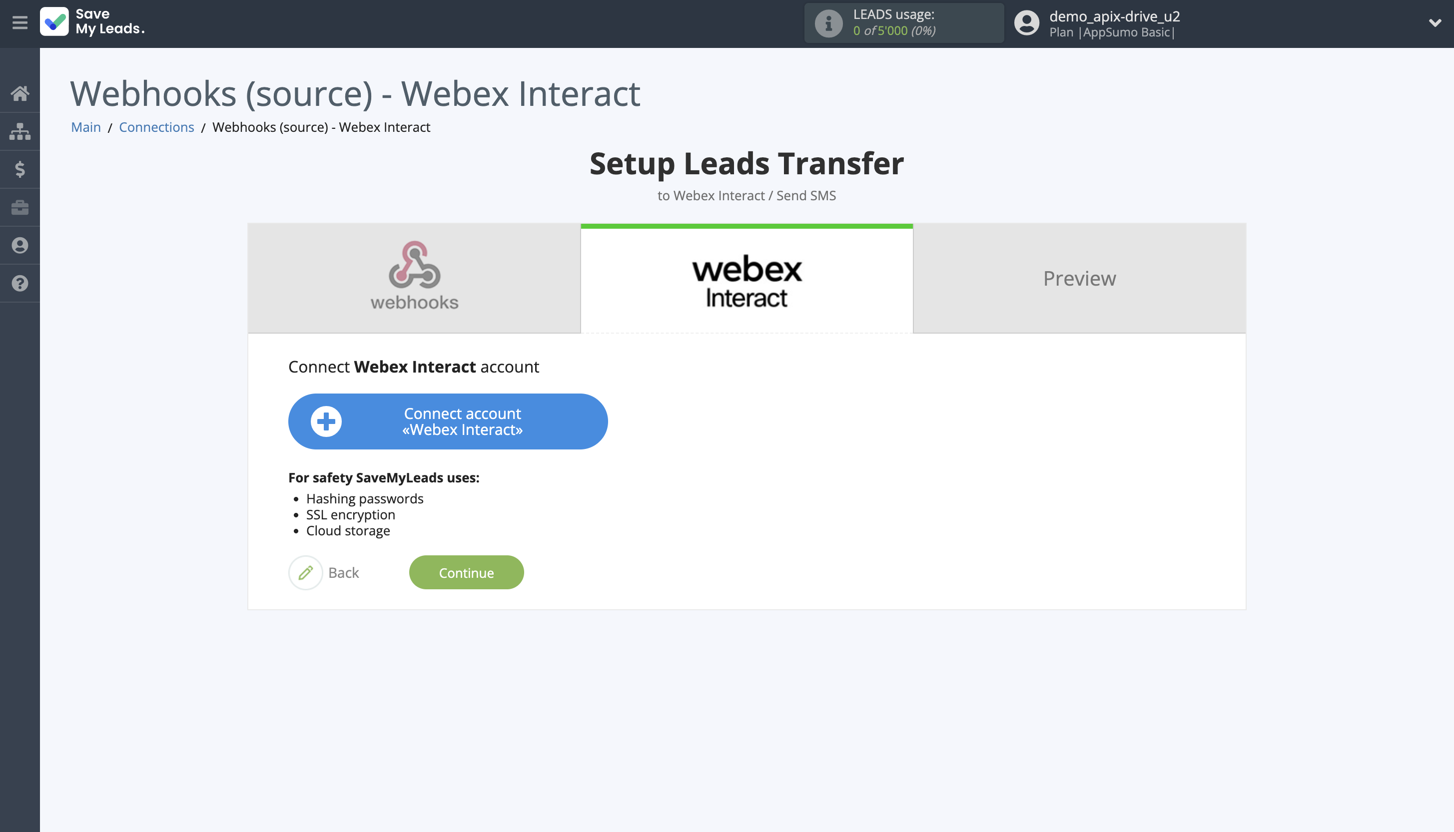 How to Connect Webhooks with Webex Interact | Data Destination account connection How to Connect Webhooks with Webex Interact | Data Destination account connection