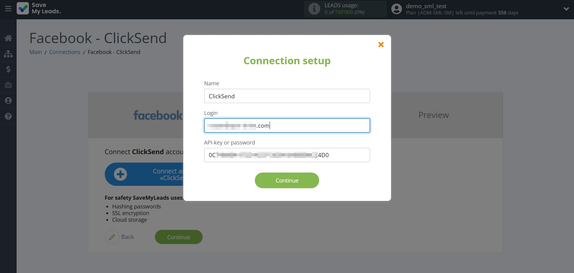 How to Connect Facebook with ClickSend Add Contacts | Data Destination account connection How to Connect Facebook with ClickSend Add Contacts | Data Destination account connection