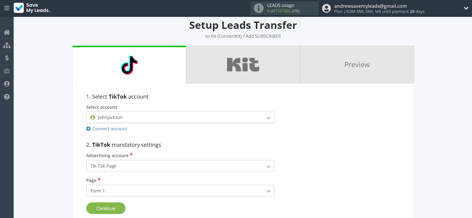 How to Connect TikTok with Kit (ConvertKit) | Data Source account connection How to Connect TikTok with Kit (ConvertKit) | Data Source account connection