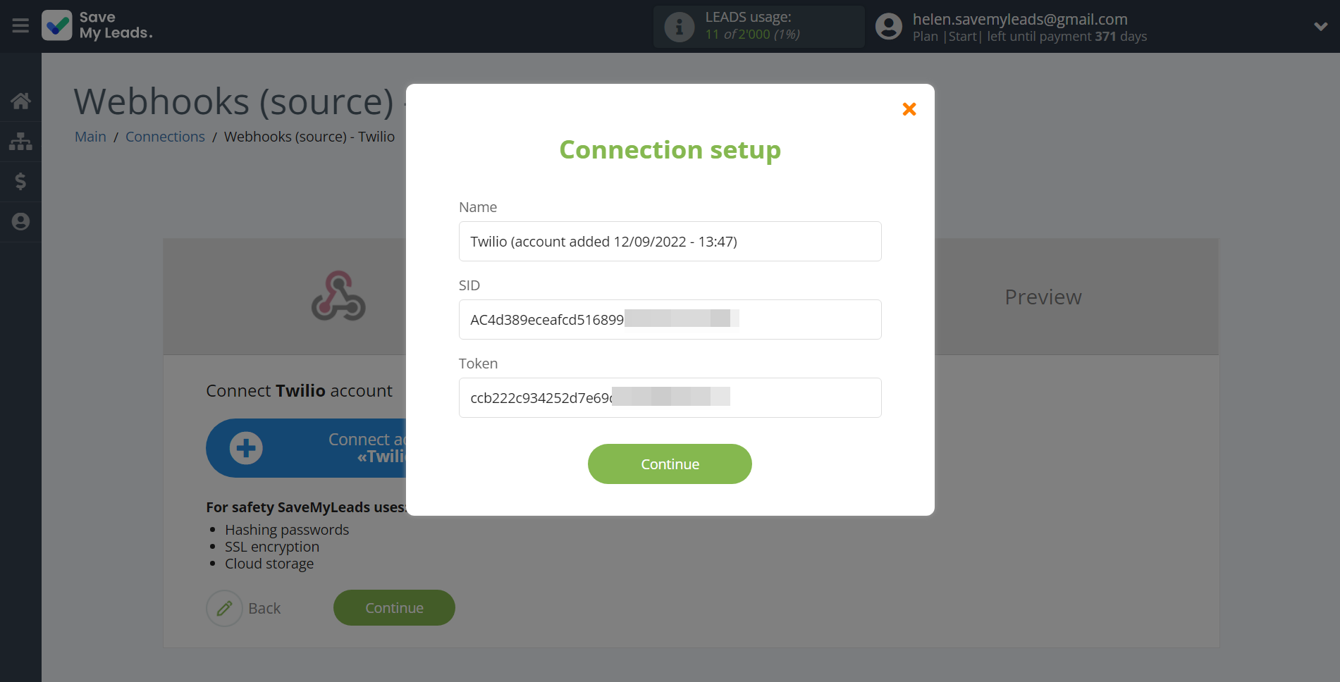 How to Connect Webhooks with Twilio | Data Destination account connection How to Connect Webhooks with Twilio | Data Destination account connection