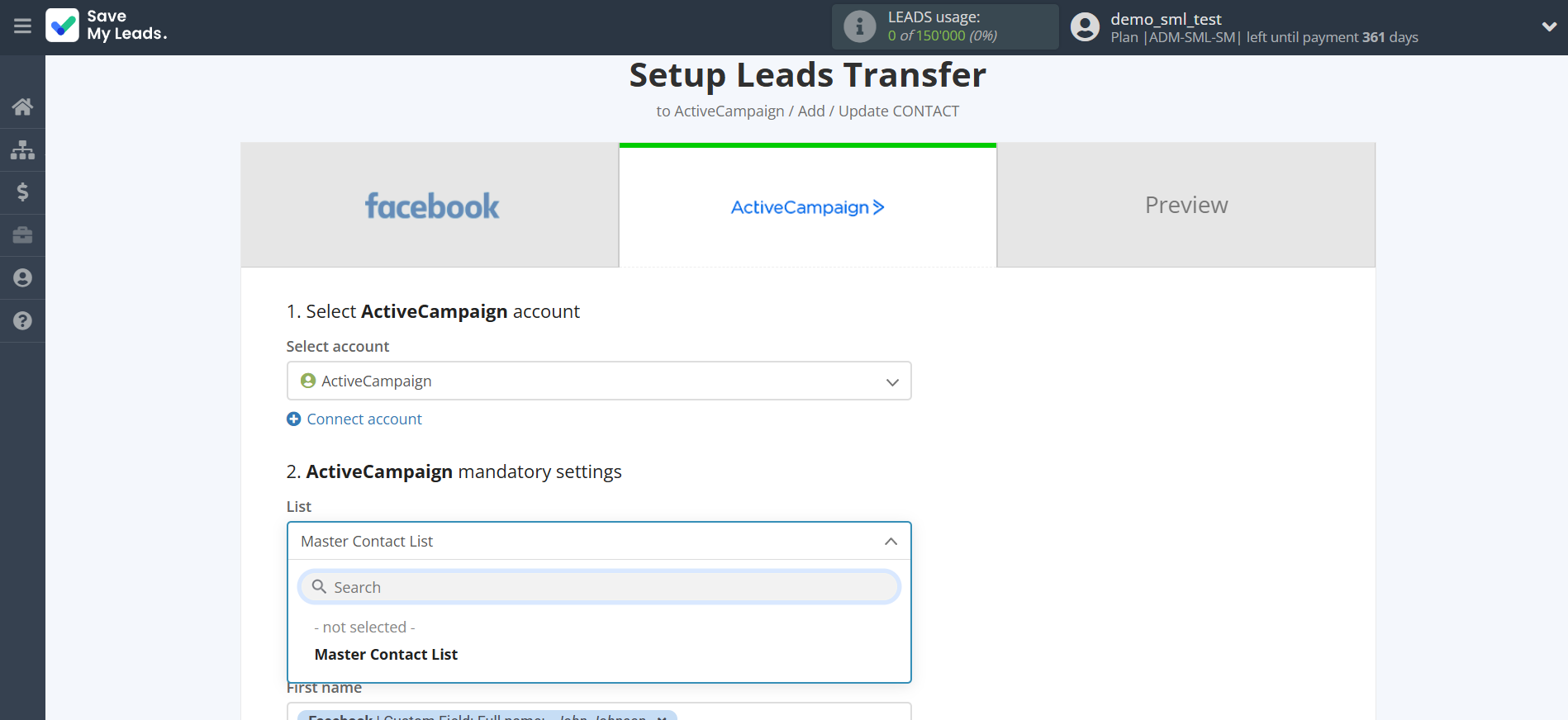 How to Connect Facebook with ActiveCampaign Create Contacts | Assigning fields How to Connect Facebook with ActiveCampaign Create Contacts | Assigning fields