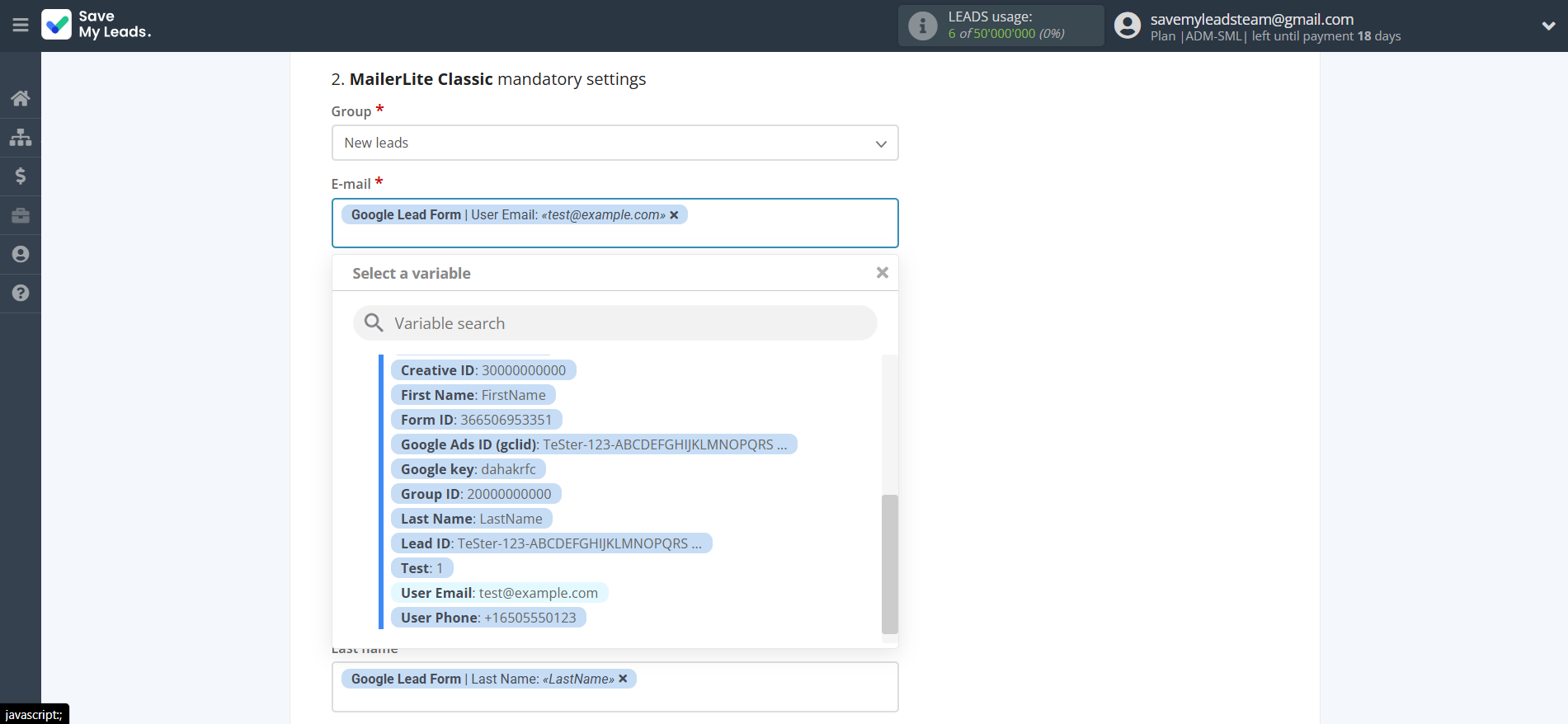 How to Connect Google Lead Form with MailerLite Classic | Assigning fields How to Connect Google Lead Form with MailerLite Classic | Assigning fields