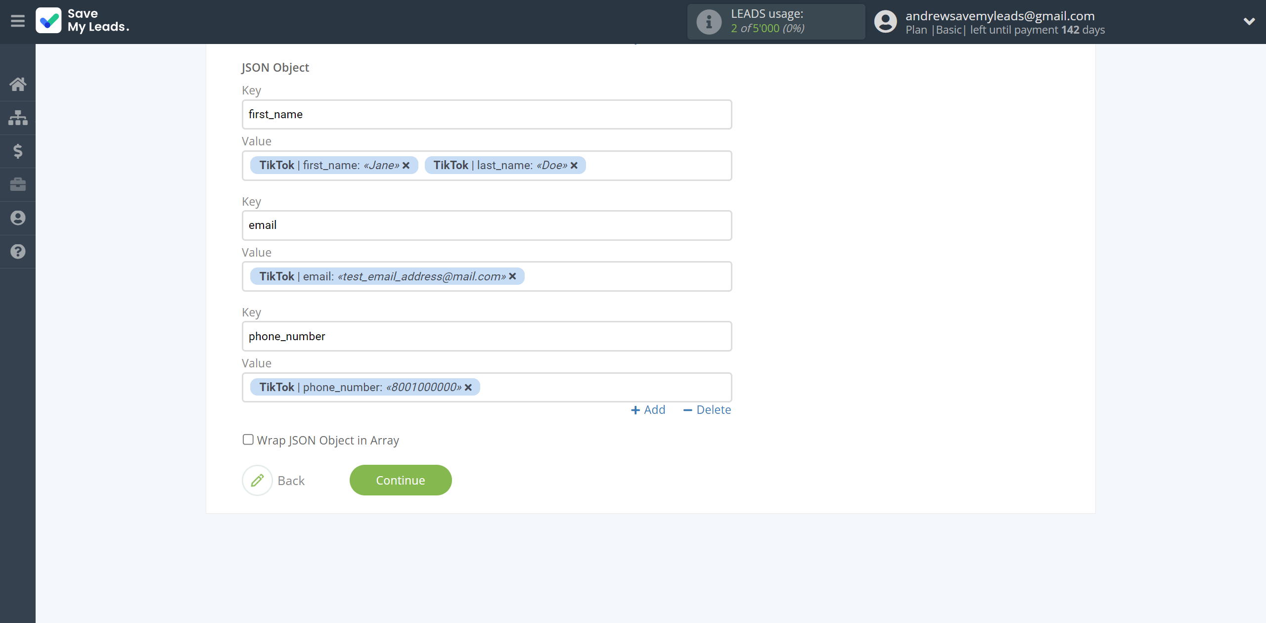 How to Connect TikTok with JSON | Assigning fields How to Connect TikTok with JSON | Assigning fields