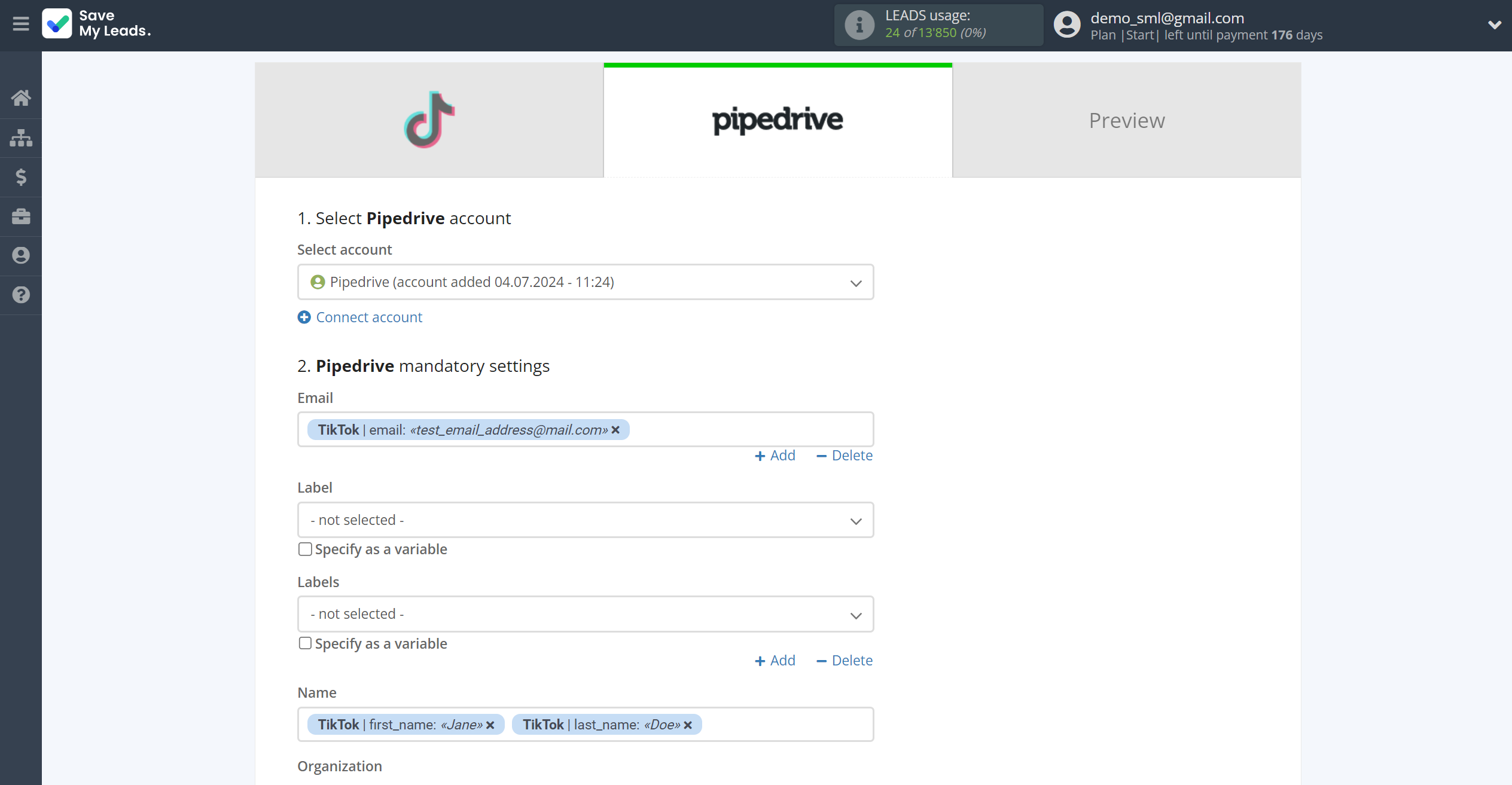 How to Connect TikTok with Pipedrive Create Contacts | Assigning fields How to Connect TikTok with Pipedrive Create Contacts | Assigning fields