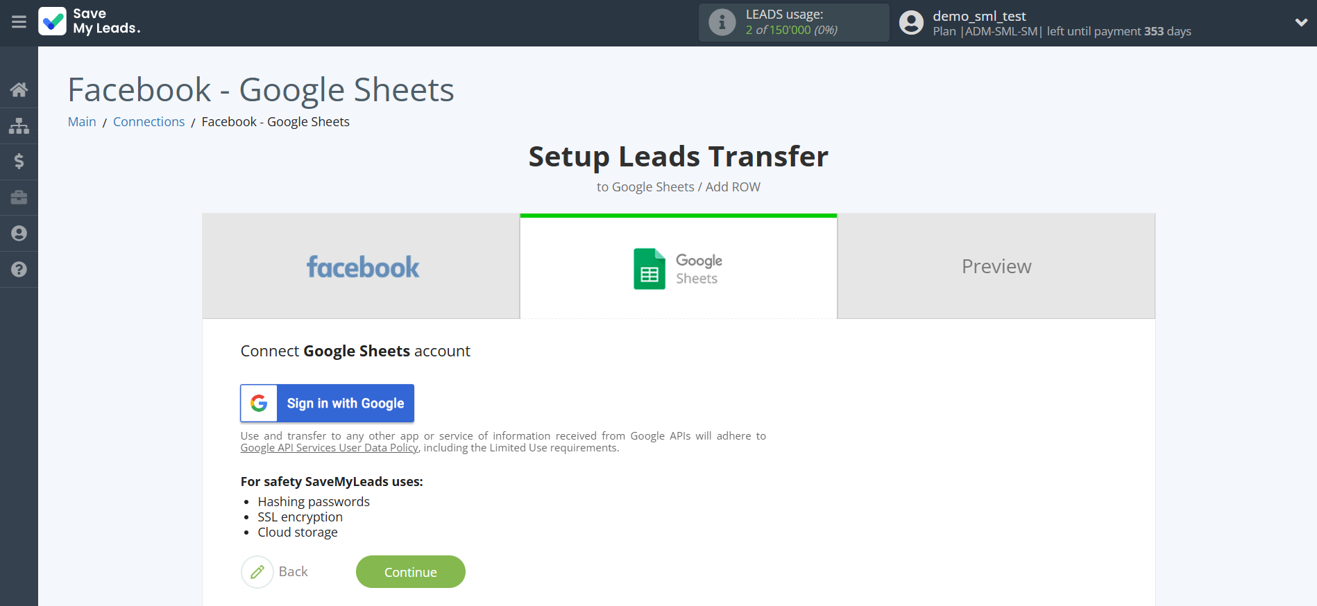 How to Connect Facebook with Google Sheets | Data Destination account connection How to Connect Facebook with Google Sheets | Data Destination account connection