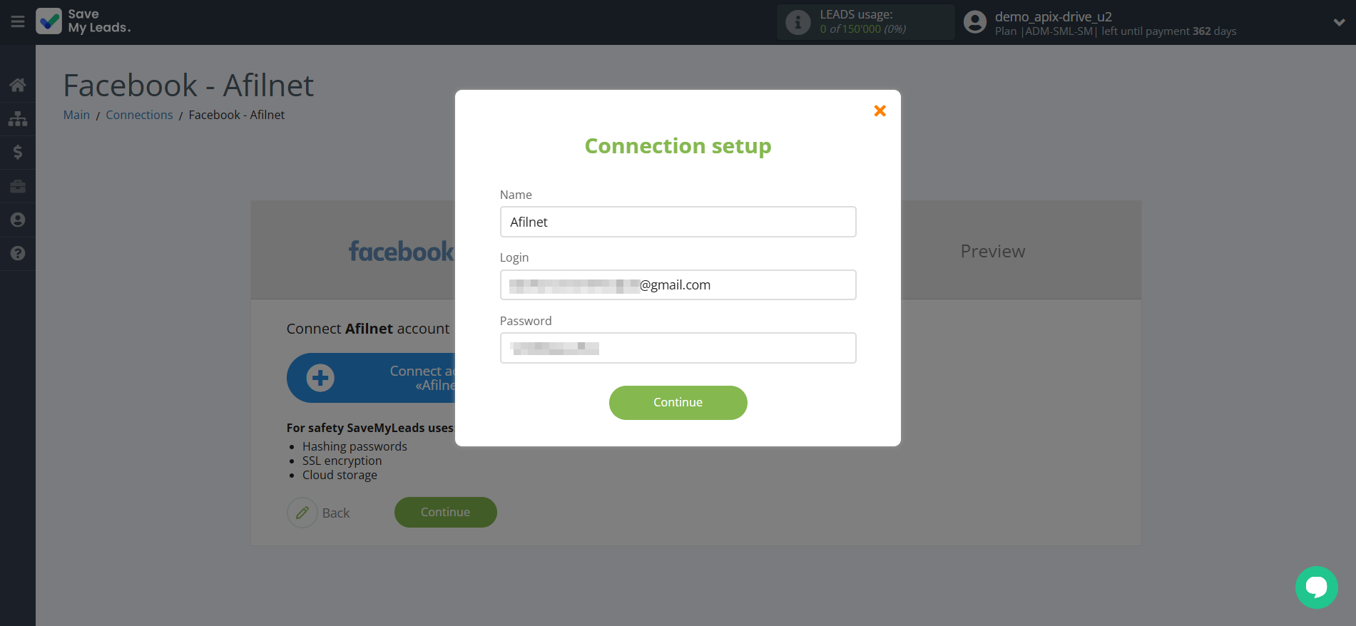 How to Connect Facebook with Afilnet | Data Destination account connection How to Connect Facebook with Afilnet | Data Destination account connection