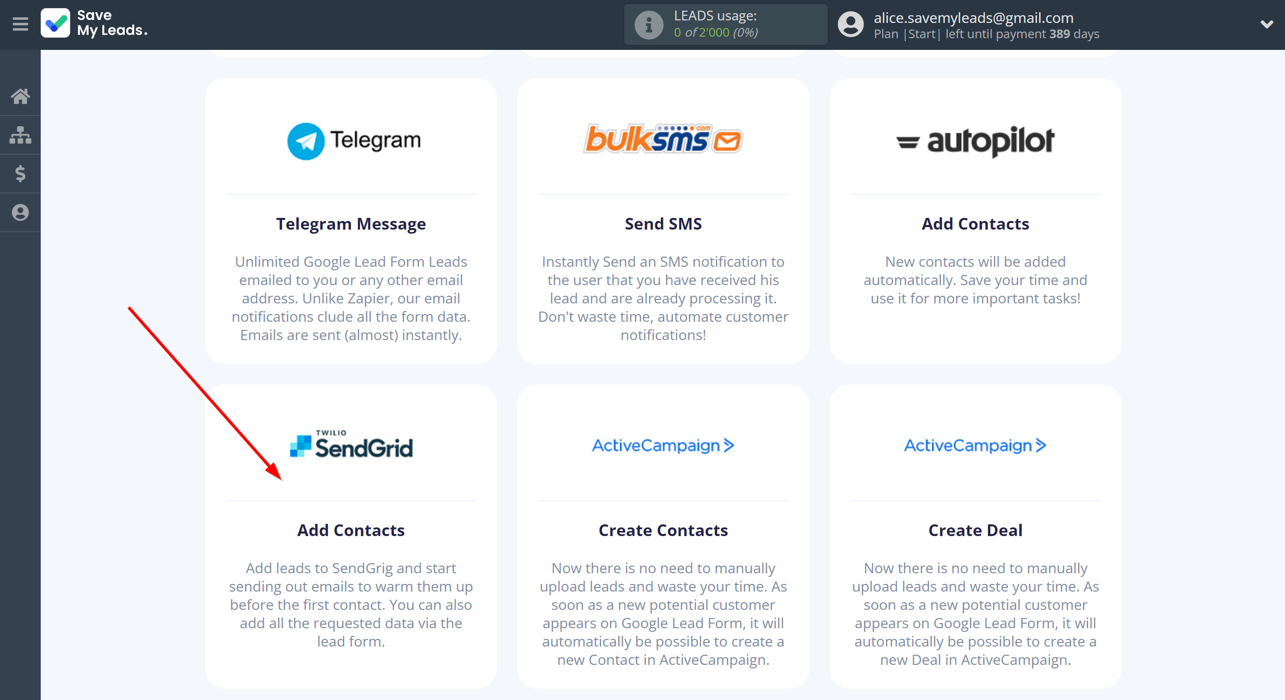 How to Connect Google Lead Form with SendGrid | Data Destination system selection How to Connect Google Lead Form with SendGrid | Data Destination system selection