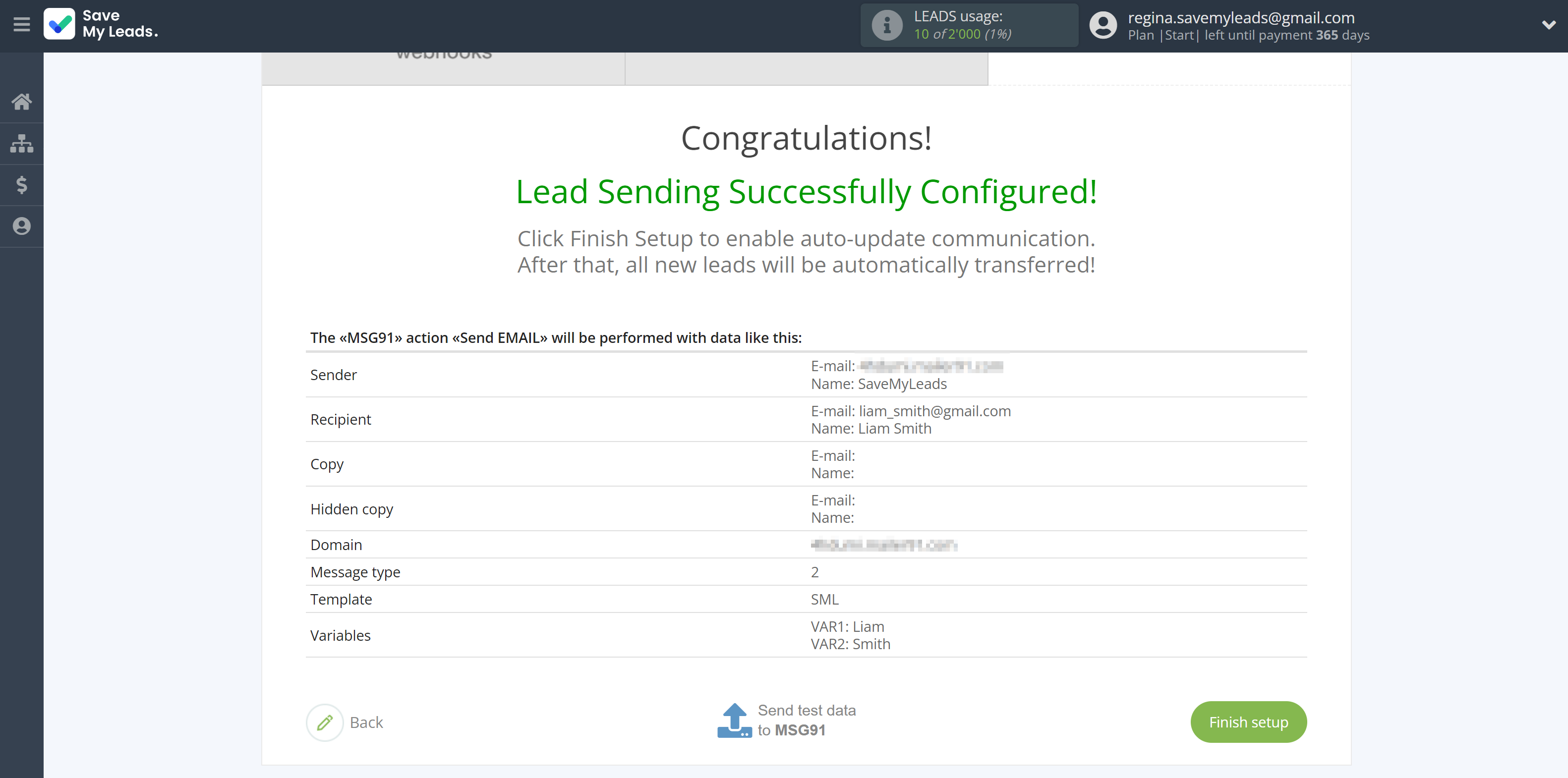 How to Connect Webhooks with MSG91 Send Email | Test data How to Connect Webhooks with MSG91 Send Email | Test data