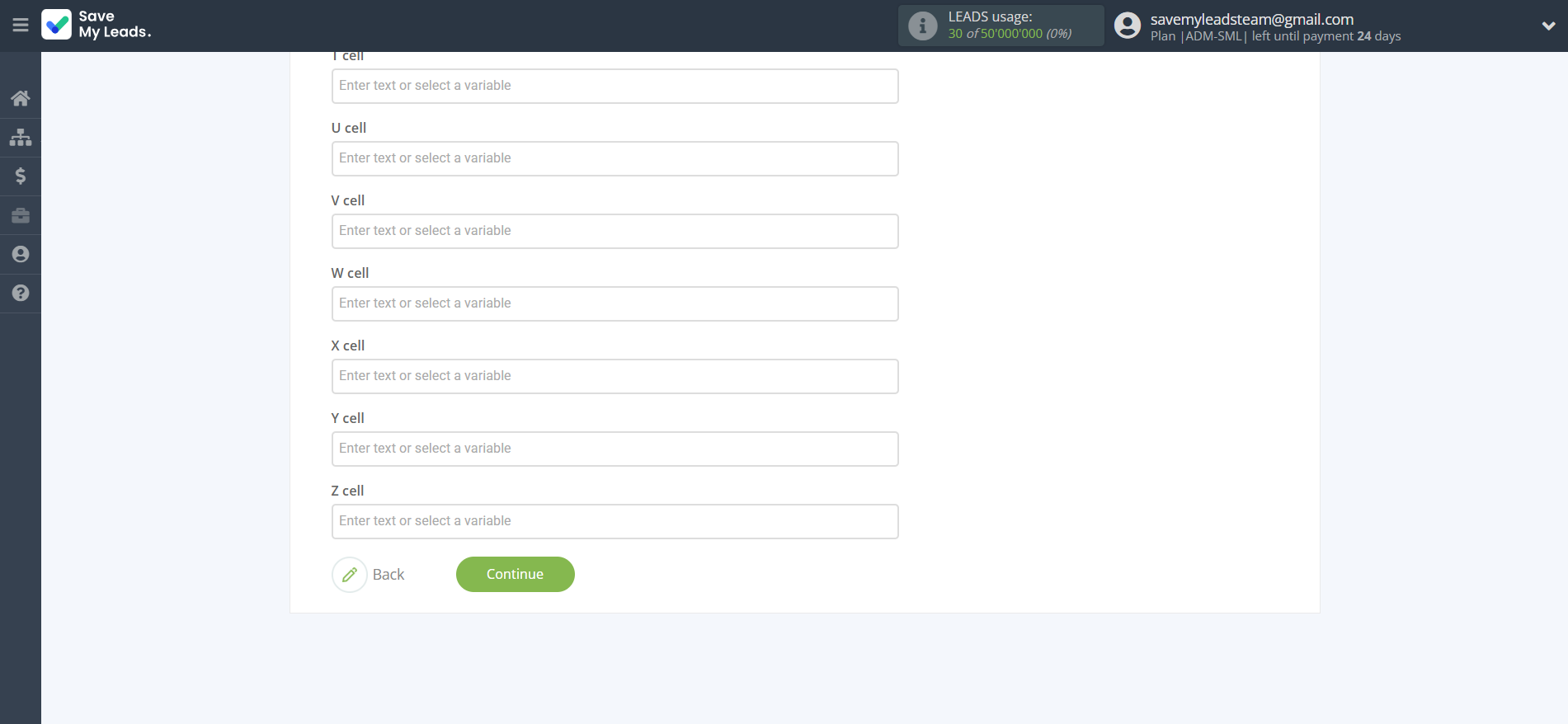 How to Connect Webhooks with Rows Add Row | Assigning fields