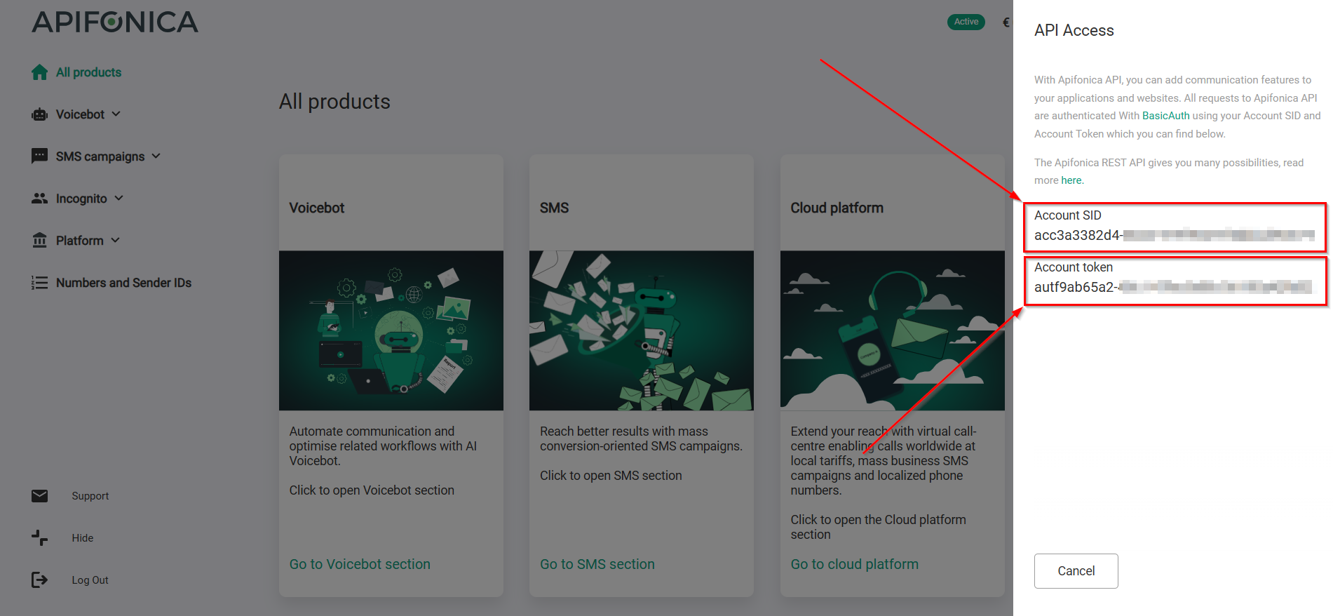 How to Connect Facebook with Apifonica | Data Destination account connection How to Connect Facebook with Apifonica | Data Destination account connection