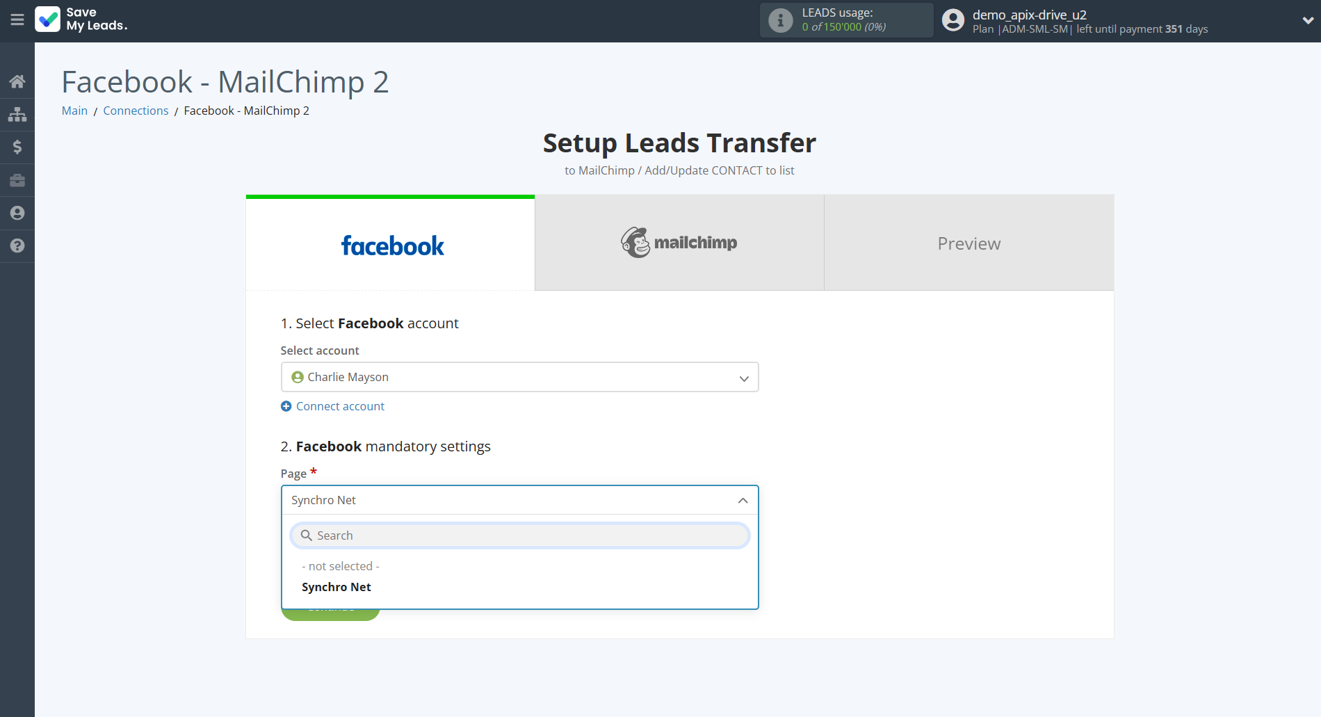 How to Connect Facebook with MailChimp | Data Source account connection How to Connect Facebook with MailChimp | Data Source account connection