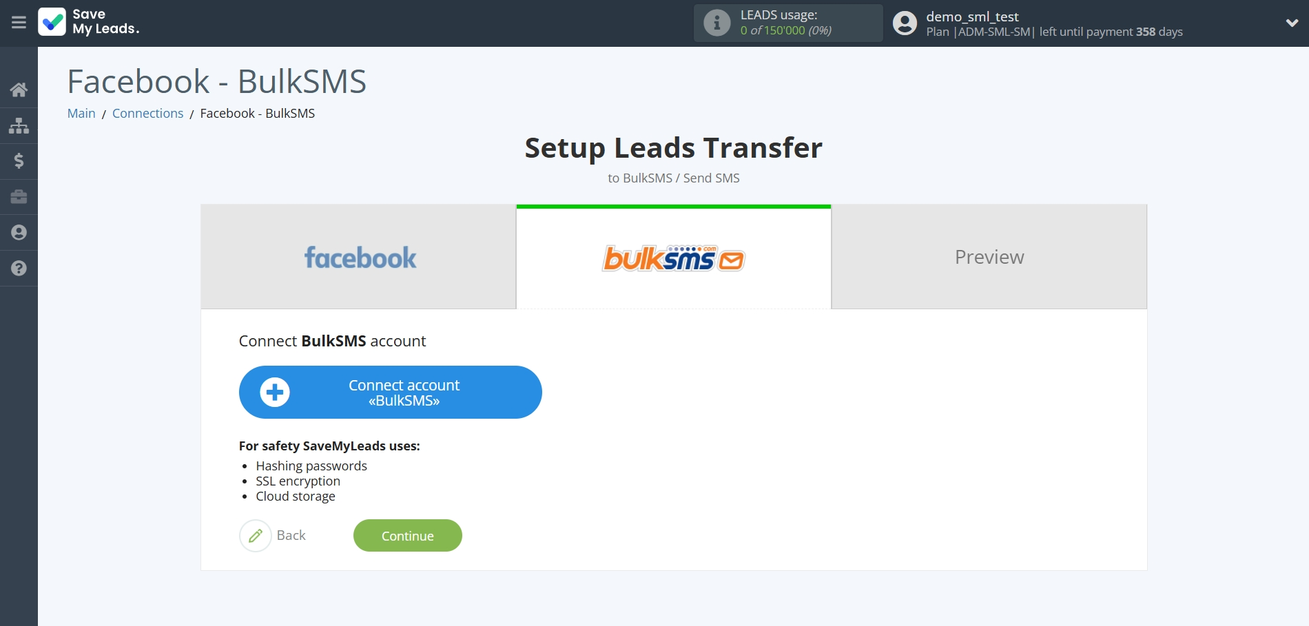 How to Connect Facebook with BulkSMS | Data Destination account connection How to Connect Facebook with BulkSMS | Data Destination account connection