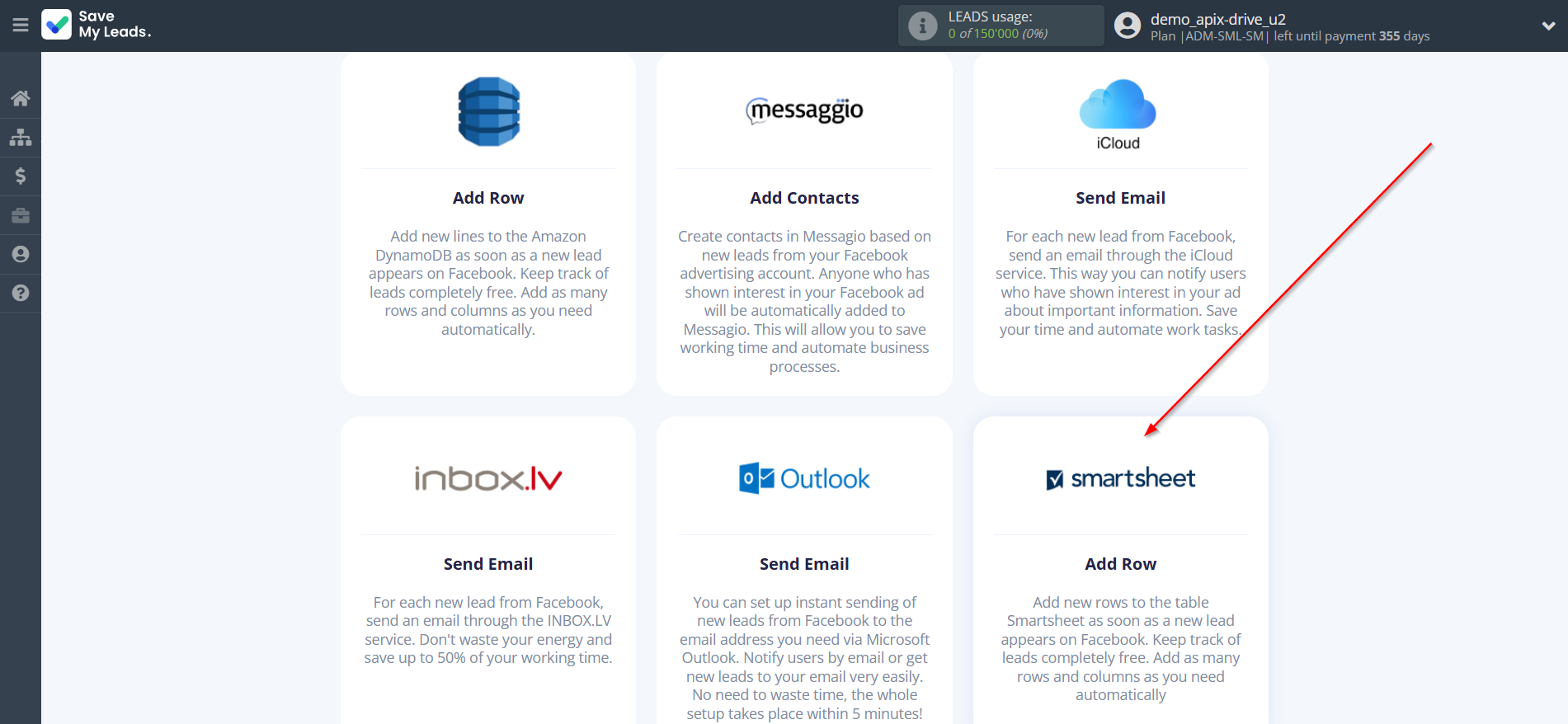 How to Connect Facebook with Smartsheet | Data Destination system selection How to Connect Facebook with Smartsheet | Data Destination system selection