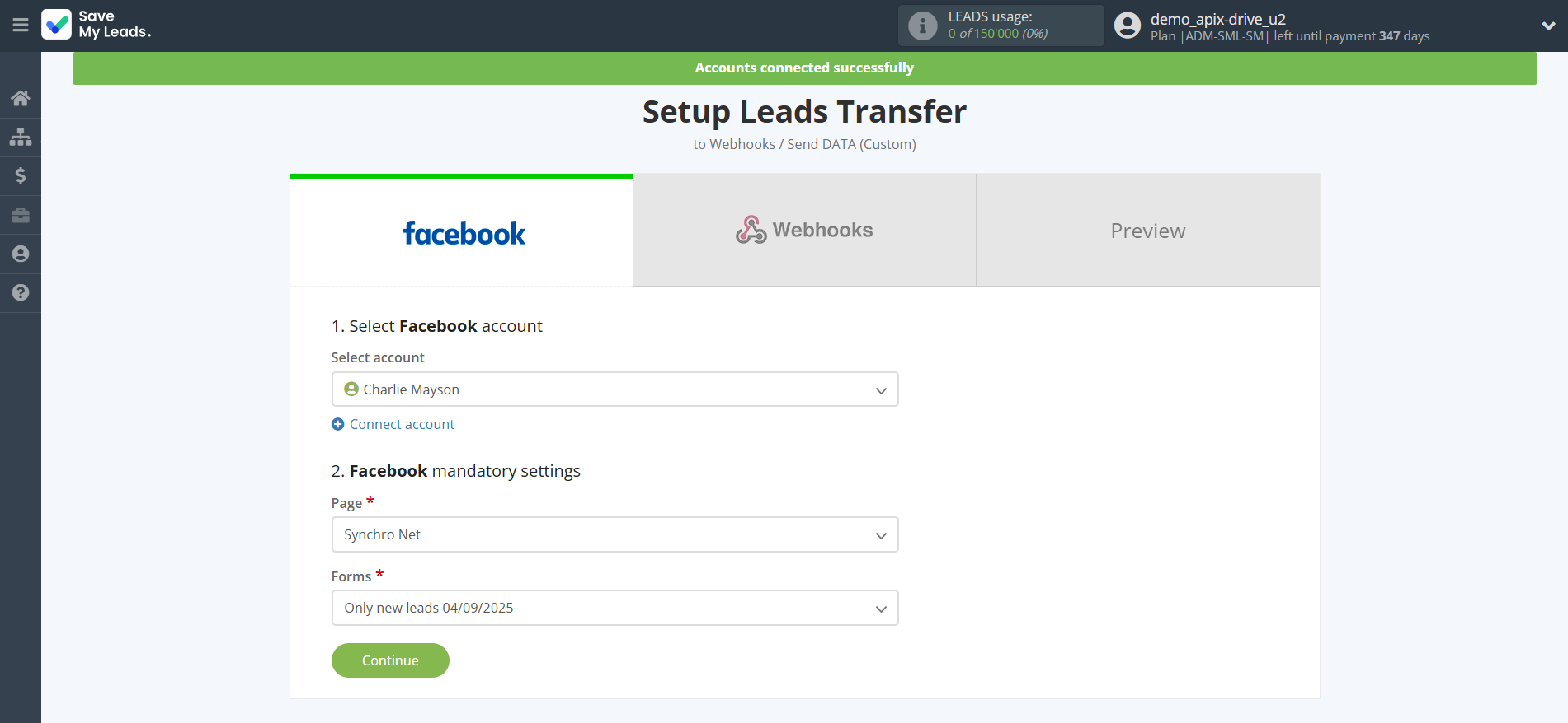 How to Connect Facebook with Webhooks (Custom) | Data Source account connection How to Connect Facebook with Webhooks (Custom) | Data Source account connection