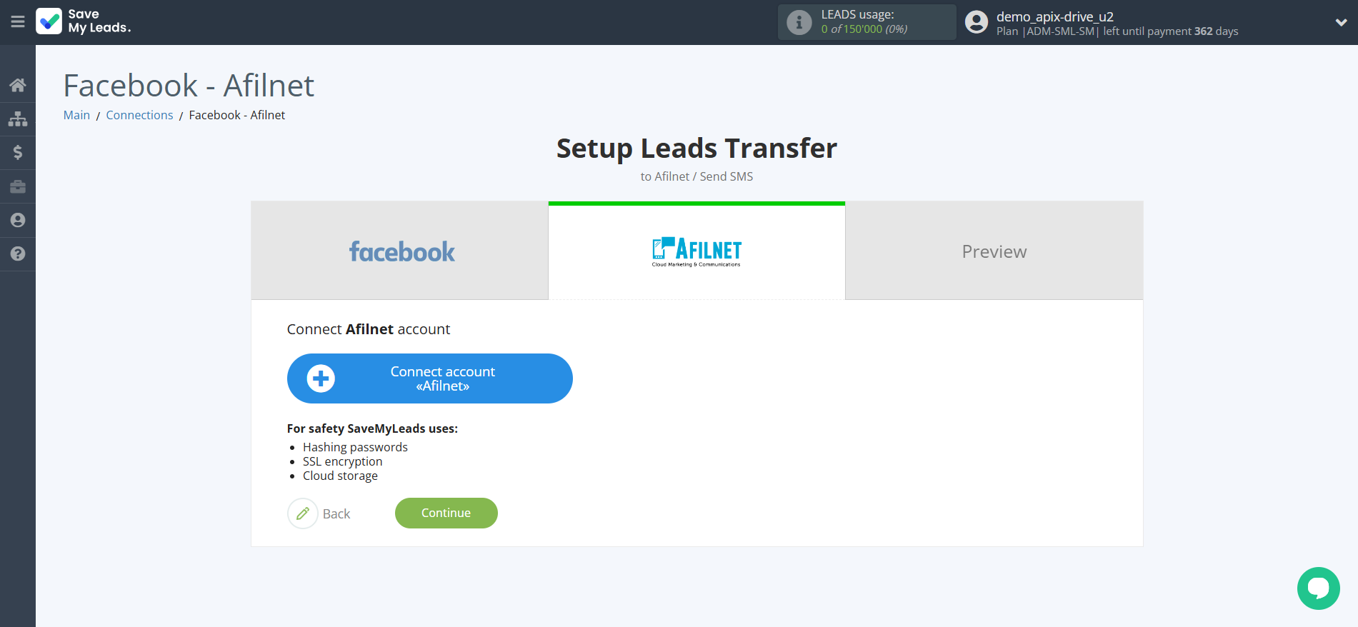 How to Connect Facebook with Afilnet | Data Destination account connection How to Connect Facebook with Afilnet | Data Destination account connection