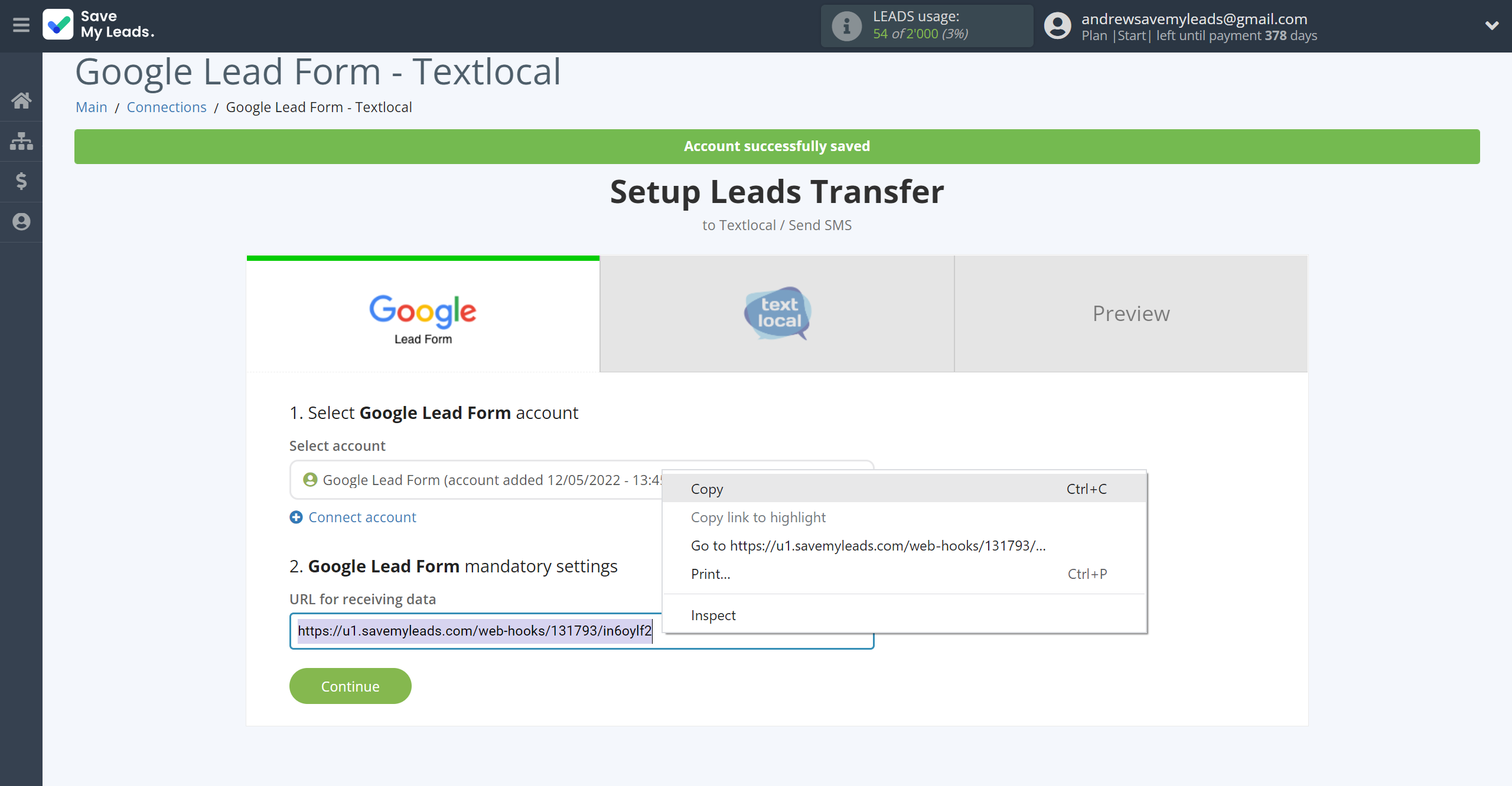 How to Connect Google Lead Form with Textlocal | Data Source account connection How to Connect Google Lead Form with Textlocal | Data Source account connection