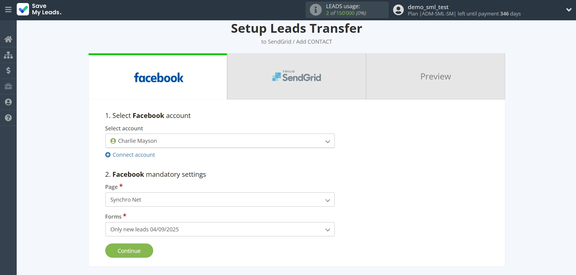 How to Connect Facebook with SendGrid | Data Source account connection How to Connect Facebook with SendGrid | Data Source account connection
