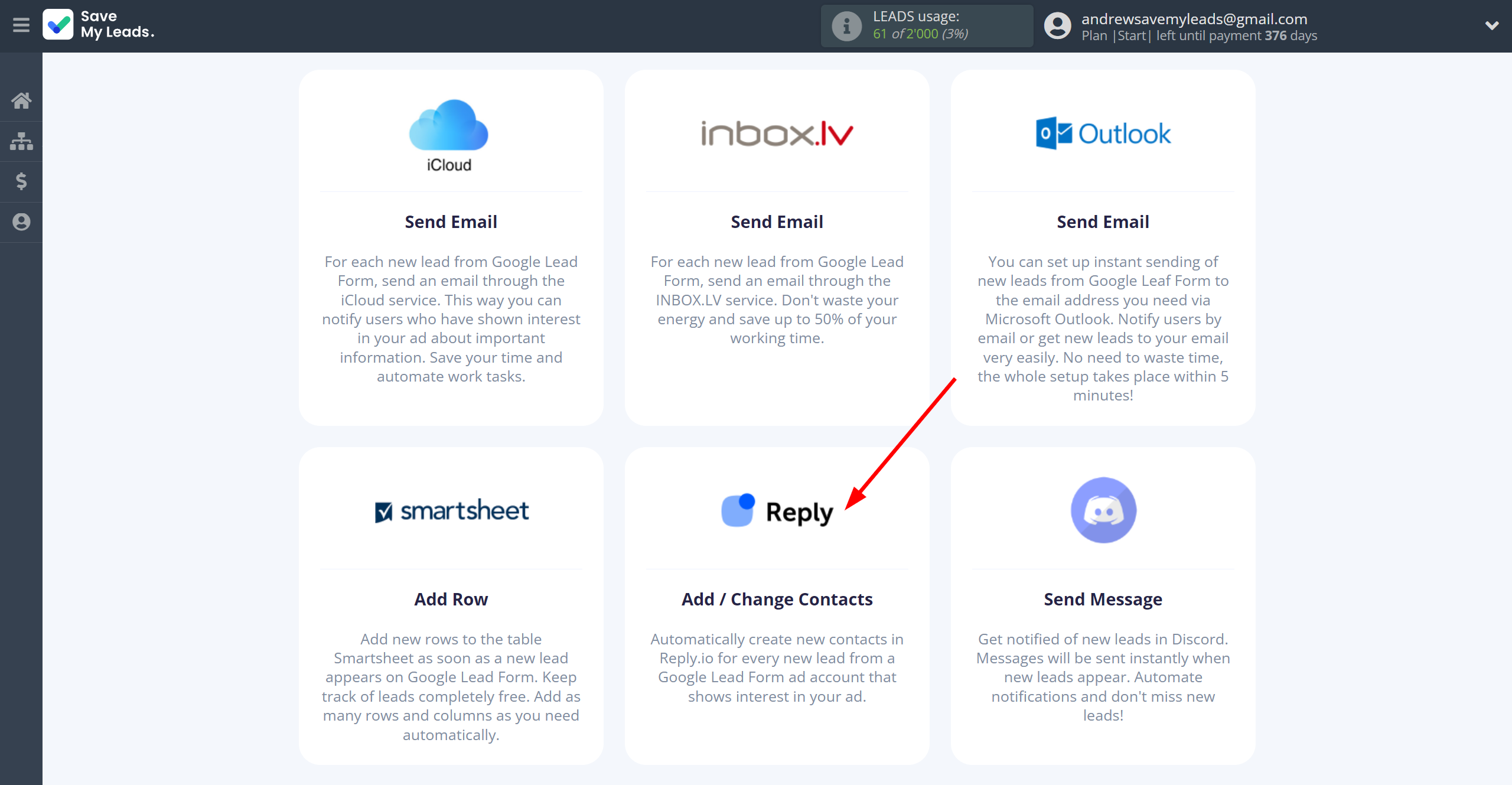 How to Connect Google Lead Form with Reply.io | Data Destination system selection How to Connect Google Lead Form with Reply.io | Data Destination system selection