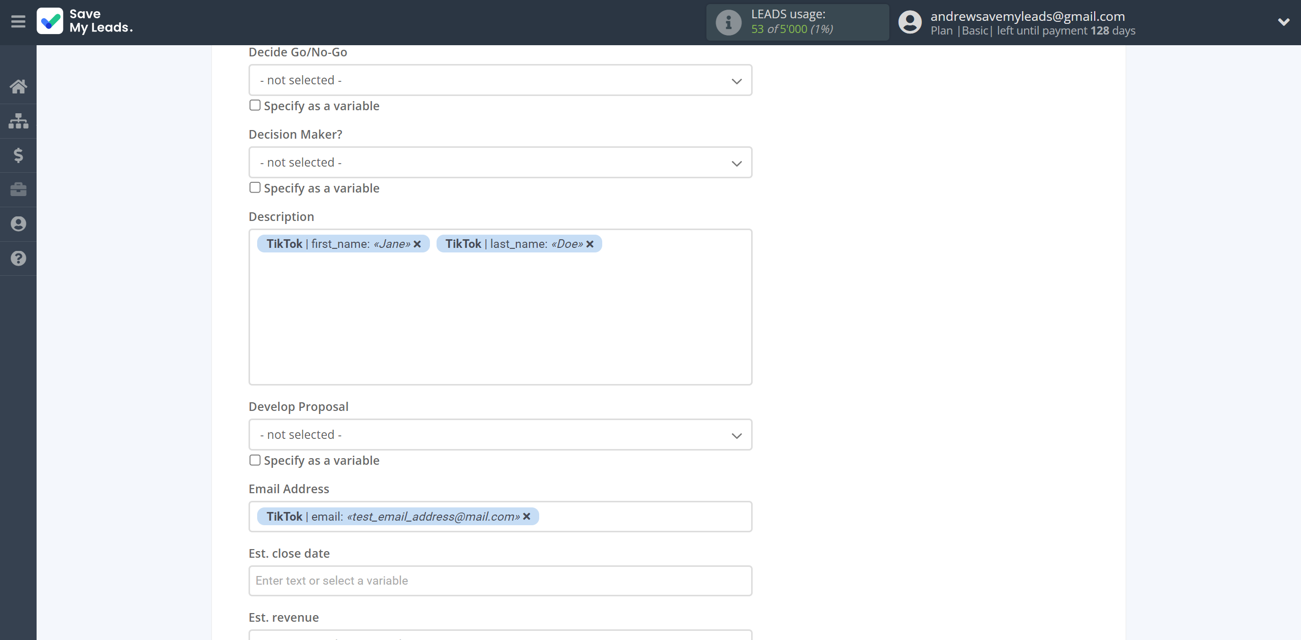 How to Connect TikTok with Microsoft Dynamics 365 Create Opportunity | Assigning fields How to Connect TikTok with Microsoft Dynamics 365 Create Opportunity | Assigning fields