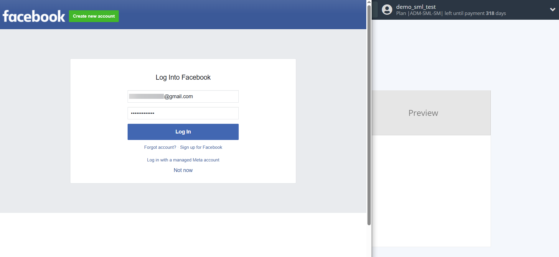 How to Connect Facebook with SMSGlobal | Data Source account connection