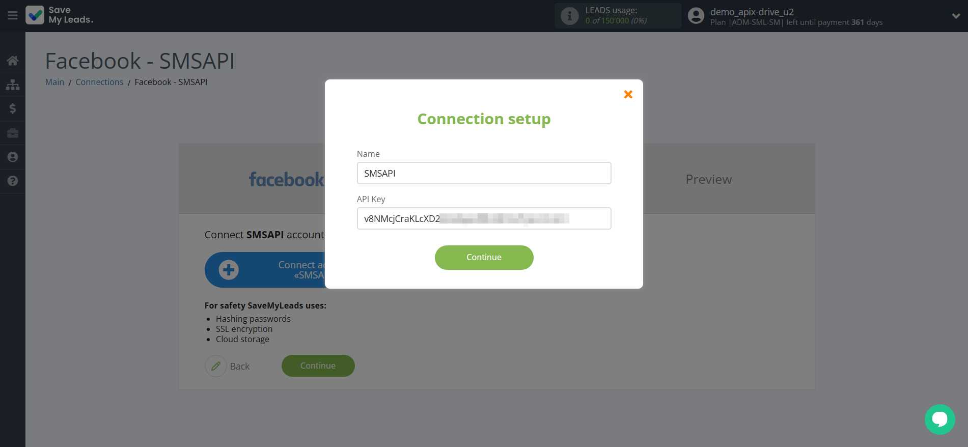 How to Connect Facebook with SMSAPI | Data Destination account connection How to Connect Facebook with SMSAPI | Data Destination account connection