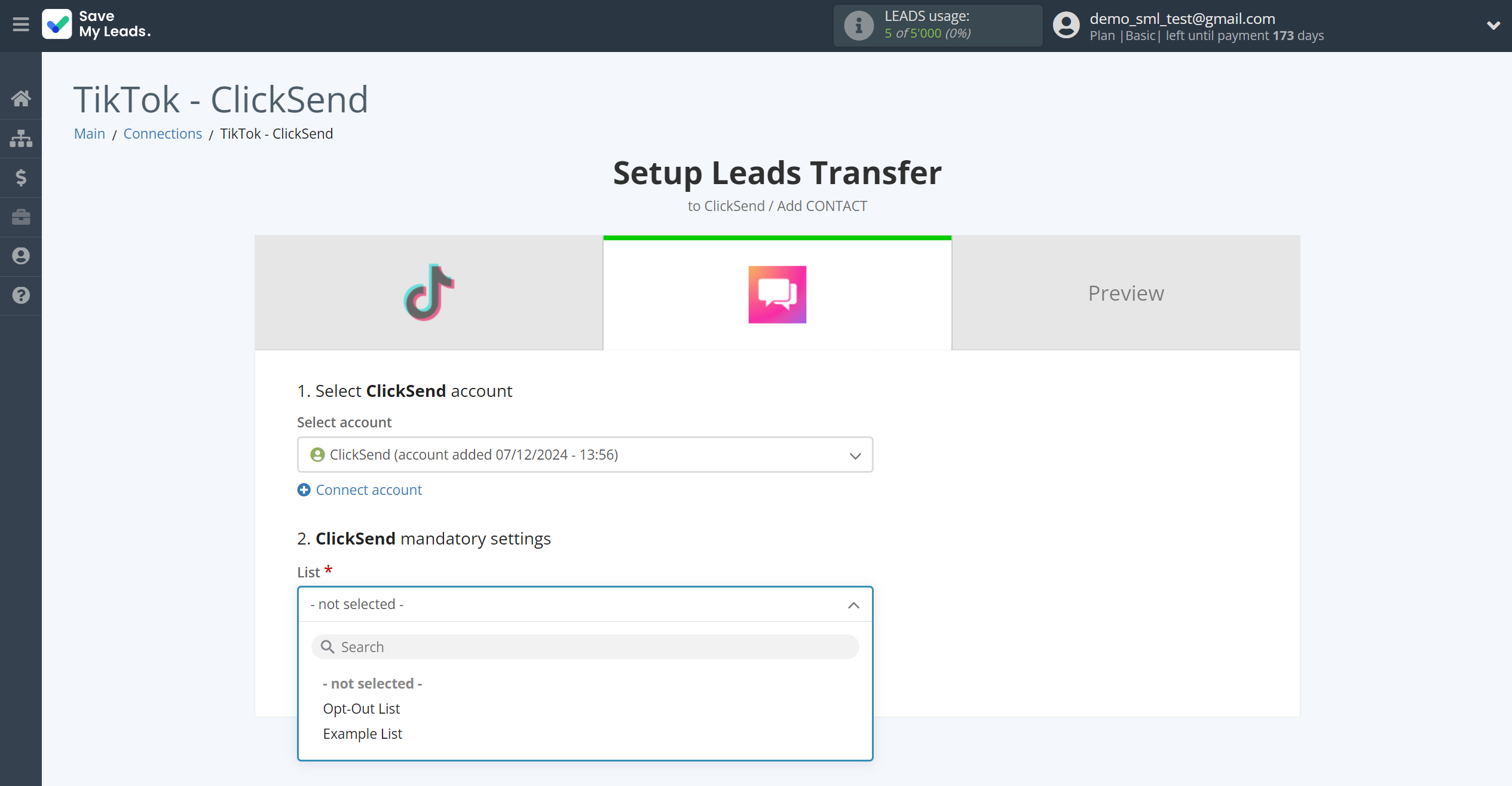 How to Connect TikTok with ClickSend Add Contacts | Assigning fields How to Connect TikTok with ClickSend Add Contacts | Assigning fields