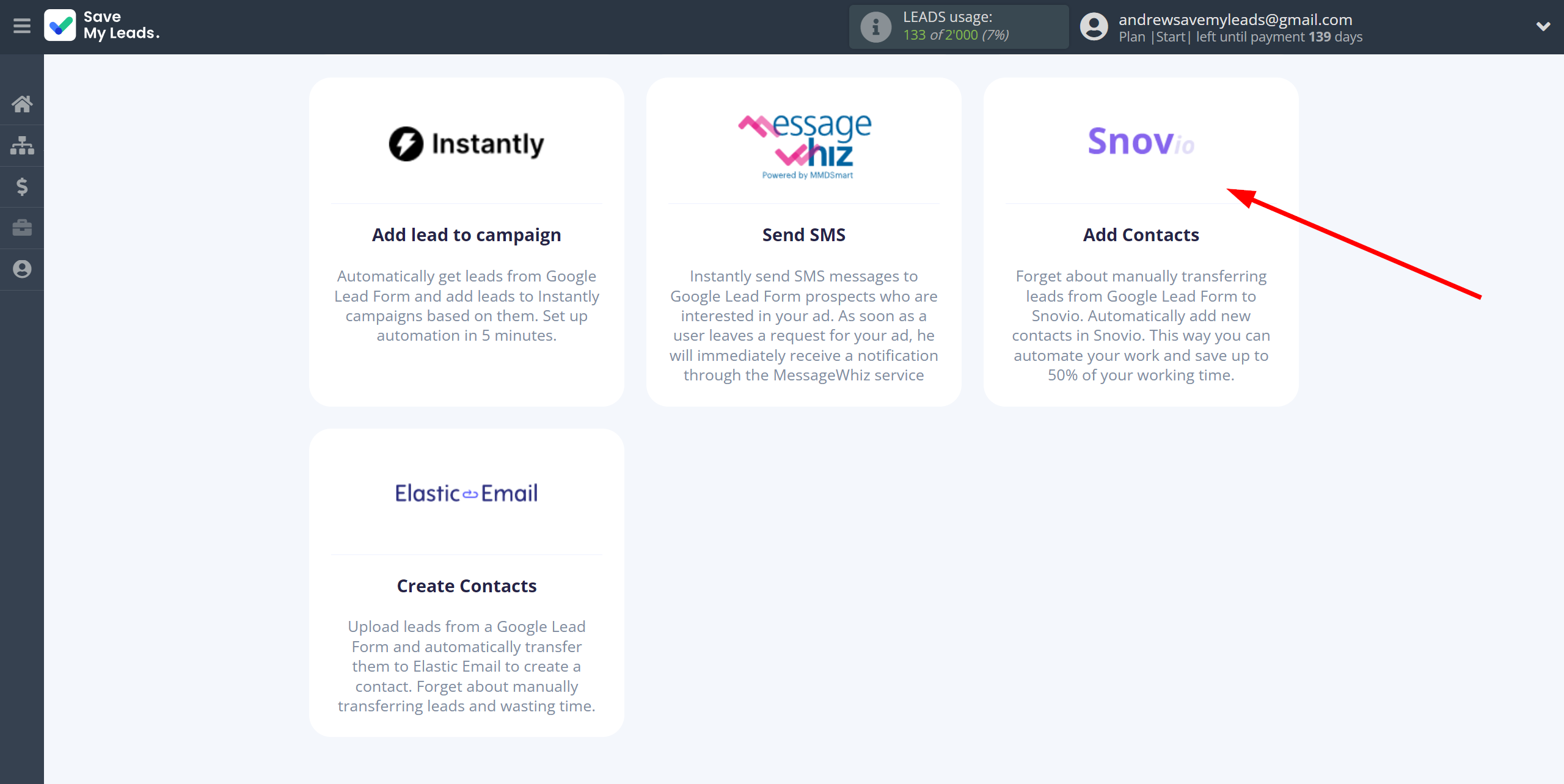 How to Connect Google Lead Form with Snovio Add Contacts | Data Destination system selection How to Connect Google Lead Form with Snovio Add Contacts | Data Destination system selection