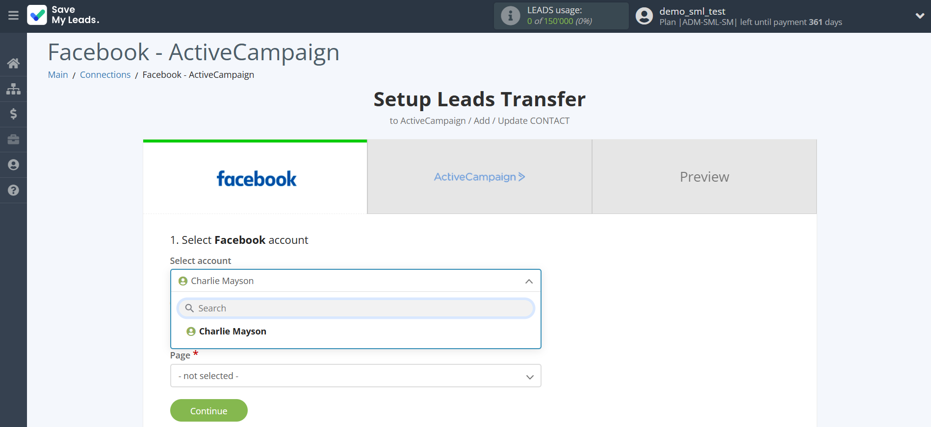 How to Connect Facebook with ActiveCampaign Create Contacts | Data Source account selection How to Connect Facebook with ActiveCampaign Create Contacts | Data Source account selection