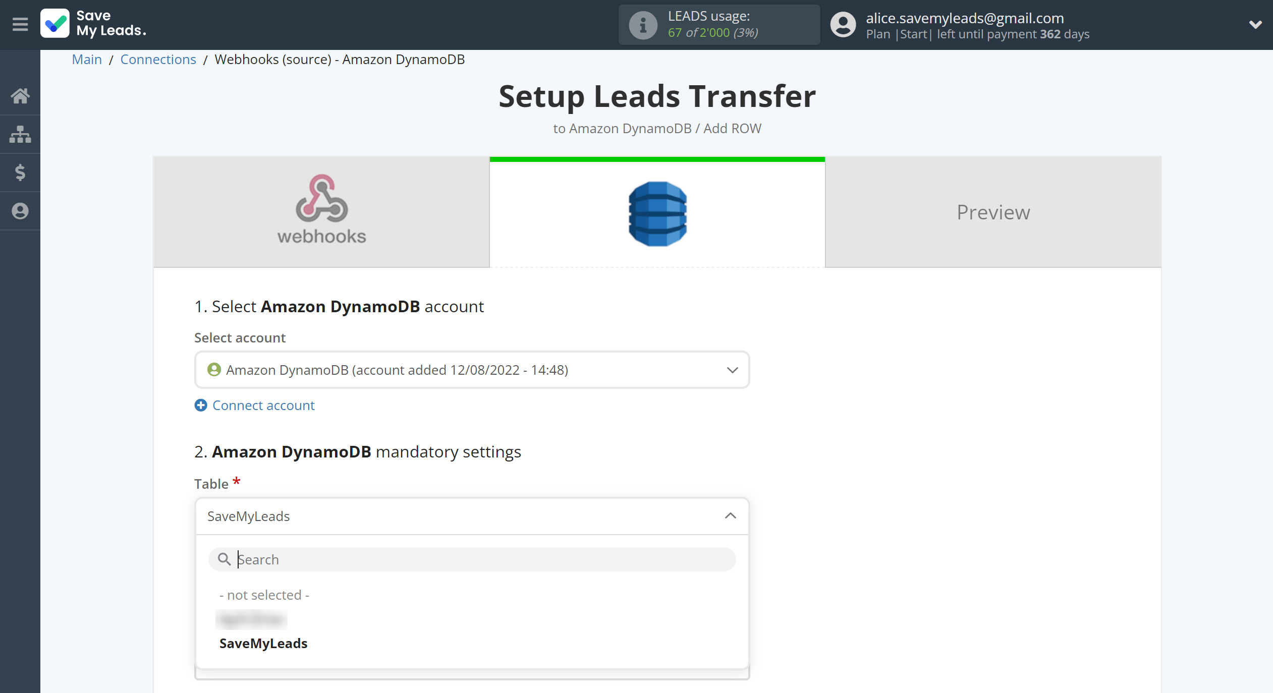 How to Connect Webhooks with Amazon DynamoDB | Assigning fields How to Connect Webhooks with Amazon DynamoDB | Assigning fields