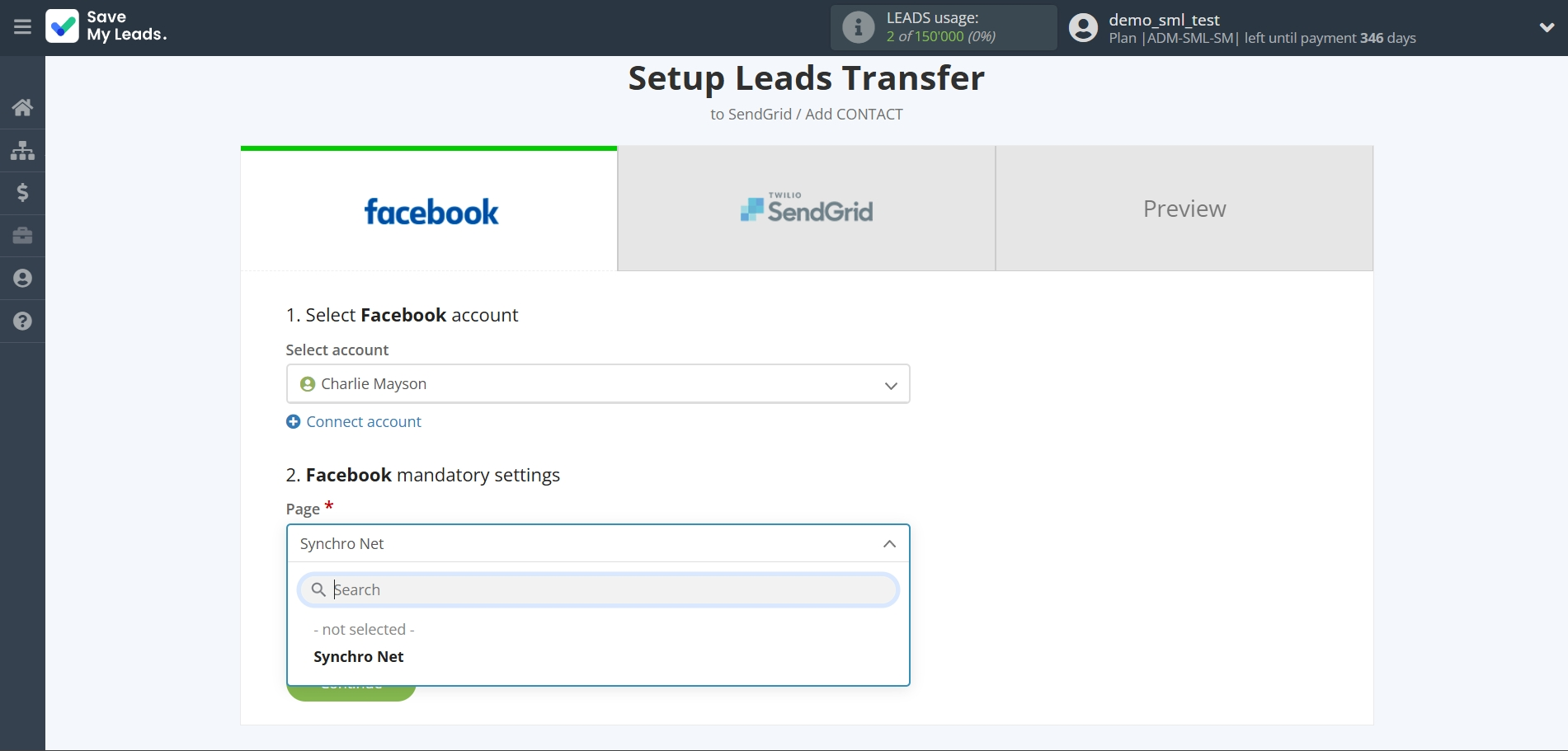 How to Connect Facebook with SendGrid | Data Source account connection How to Connect Facebook with SendGrid | Data Source account connection