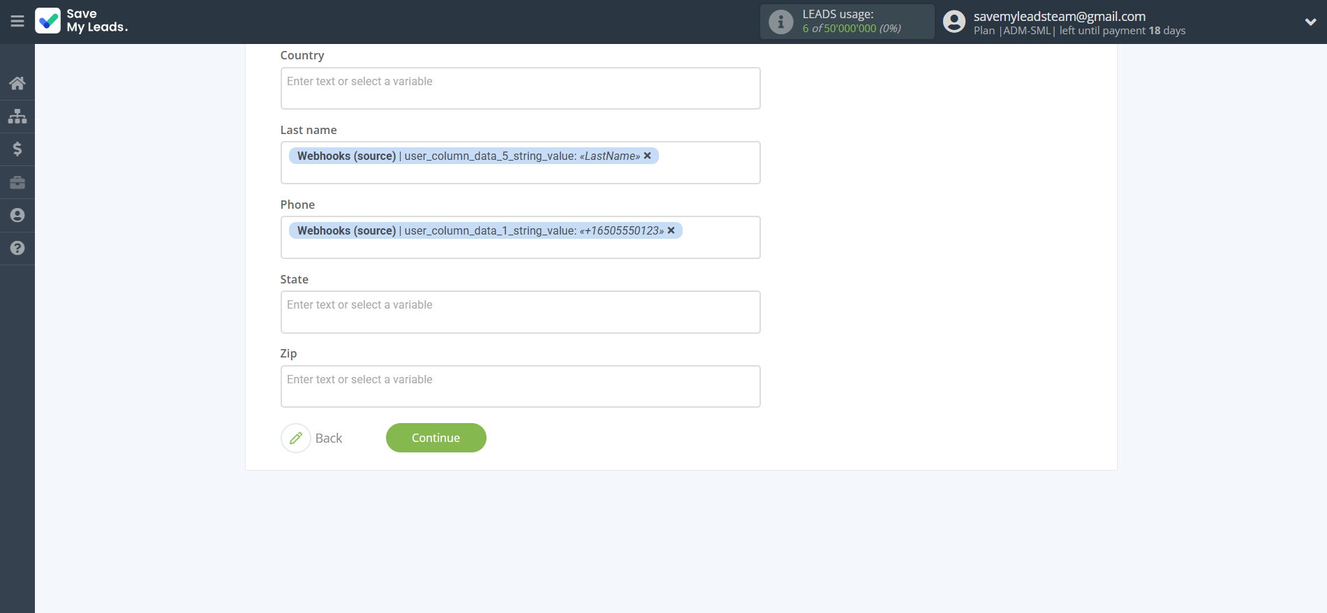 How to Connect Webhooks with MailerLite Classic | Assigning fields How to Connect Webhooks with MailerLite Classic | Assigning fields