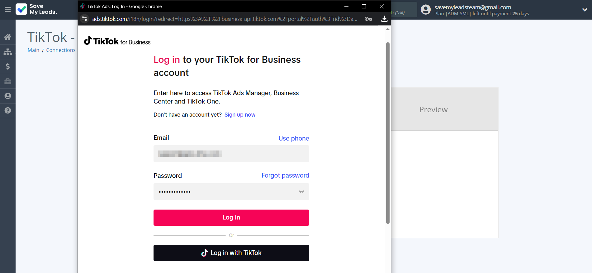 How to Connect TikTok with Hunter.io | Data Source account connection