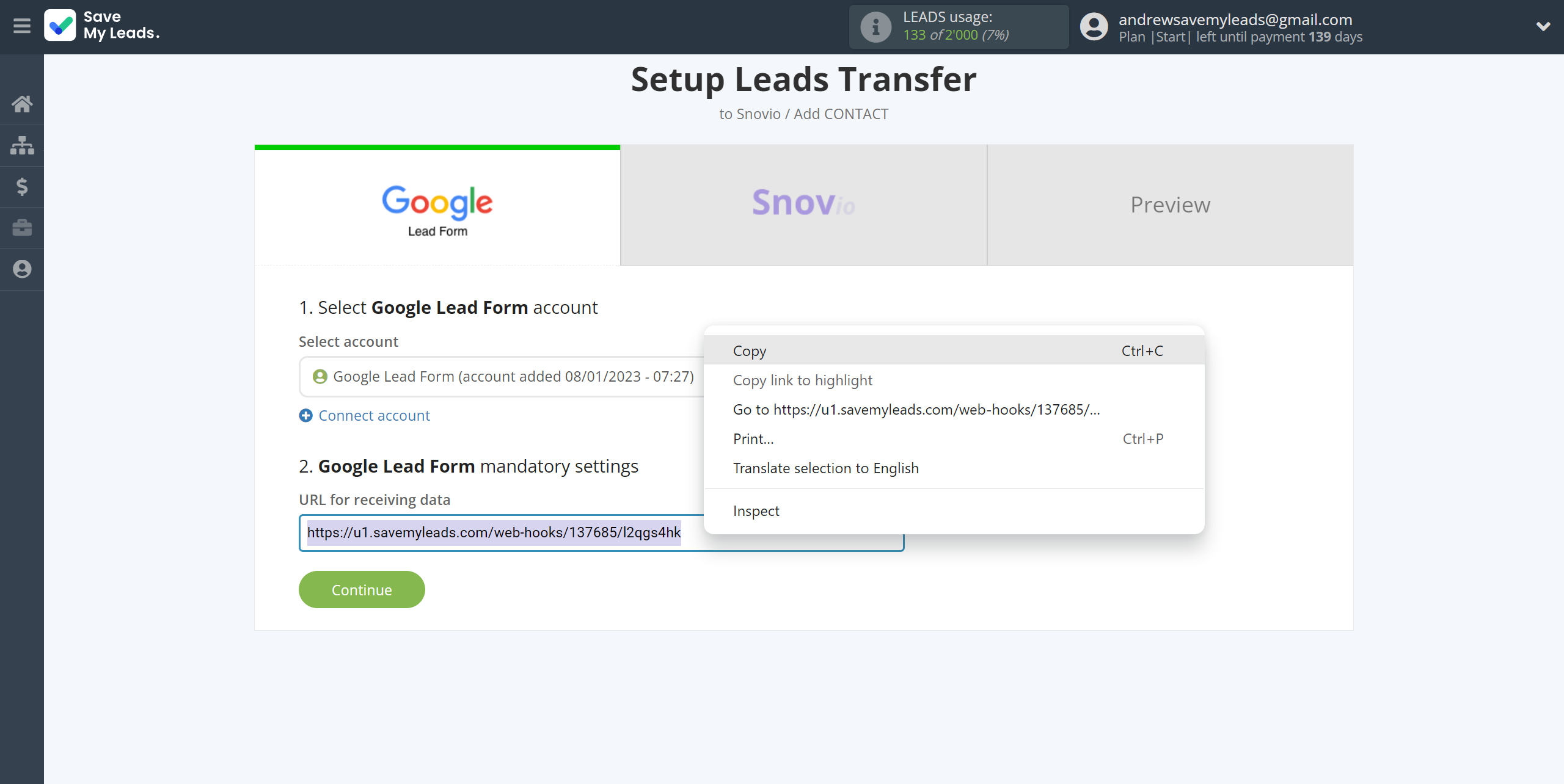 How to Connect Google Lead Form with Snovio Add Contacts | Data Source account connection How to Connect Google Lead Form with Snovio Add Contacts | Data Source account connection