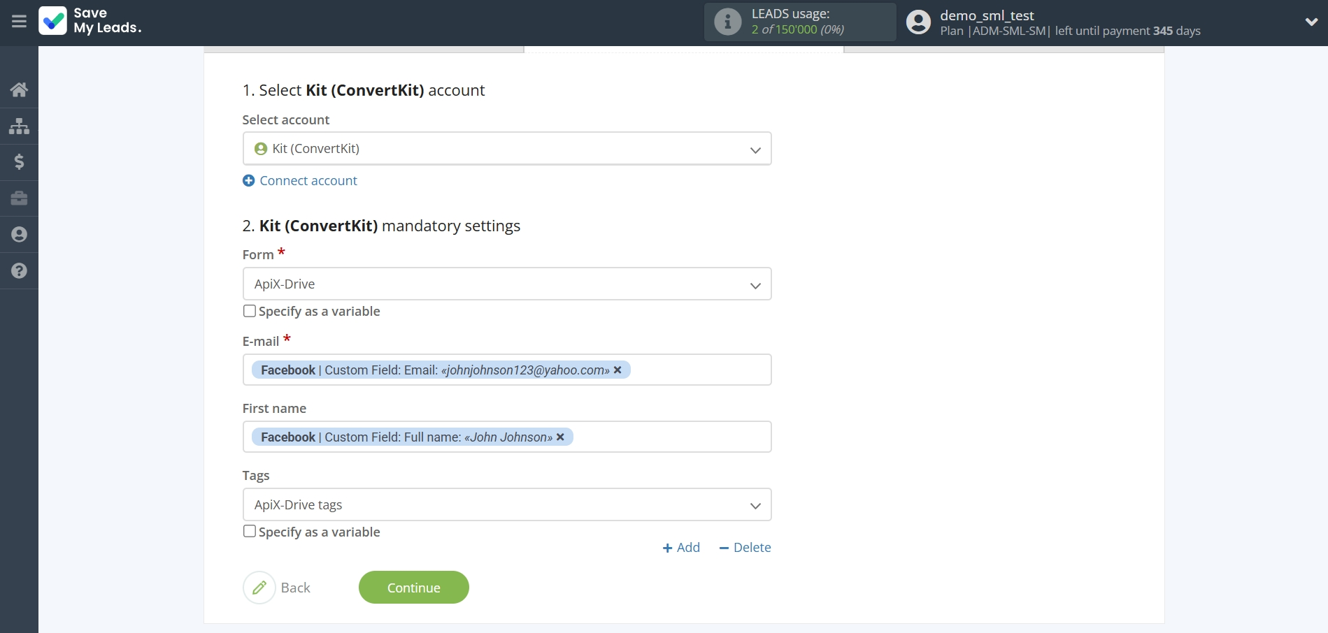 How to Connect Facebook with Kit (ConvertKit) | Assigning fields