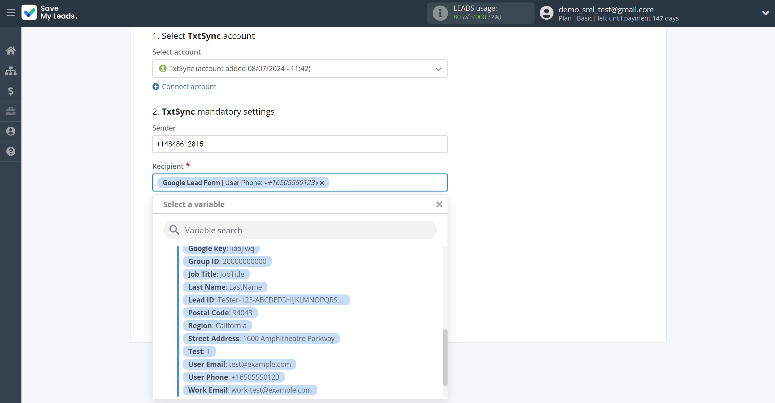 How to Connect Google Lead Form with TxtSync | Assigning fields How to Connect Google Lead Form with TxtSync | Assigning fields