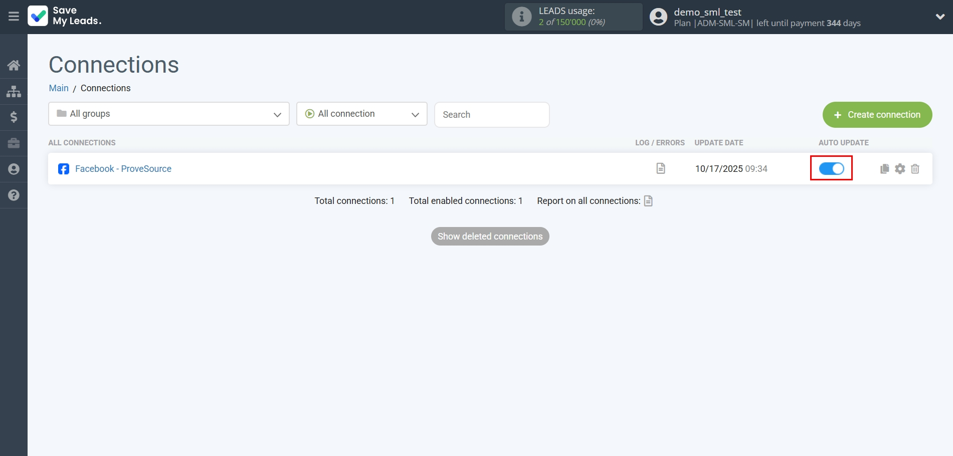 How to Connect Facebook with ProveSource | Enable auto-update