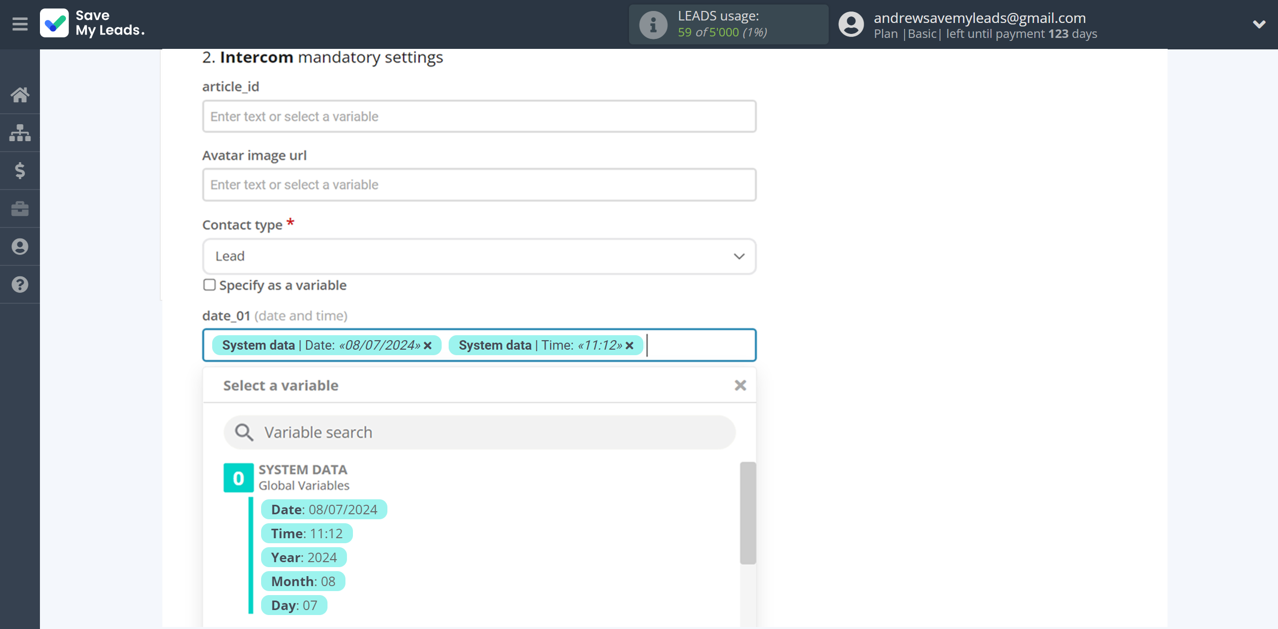 How to Connect TikTok with Intercom | Assigning fields How to Connect TikTok with Intercom | Assigning fields