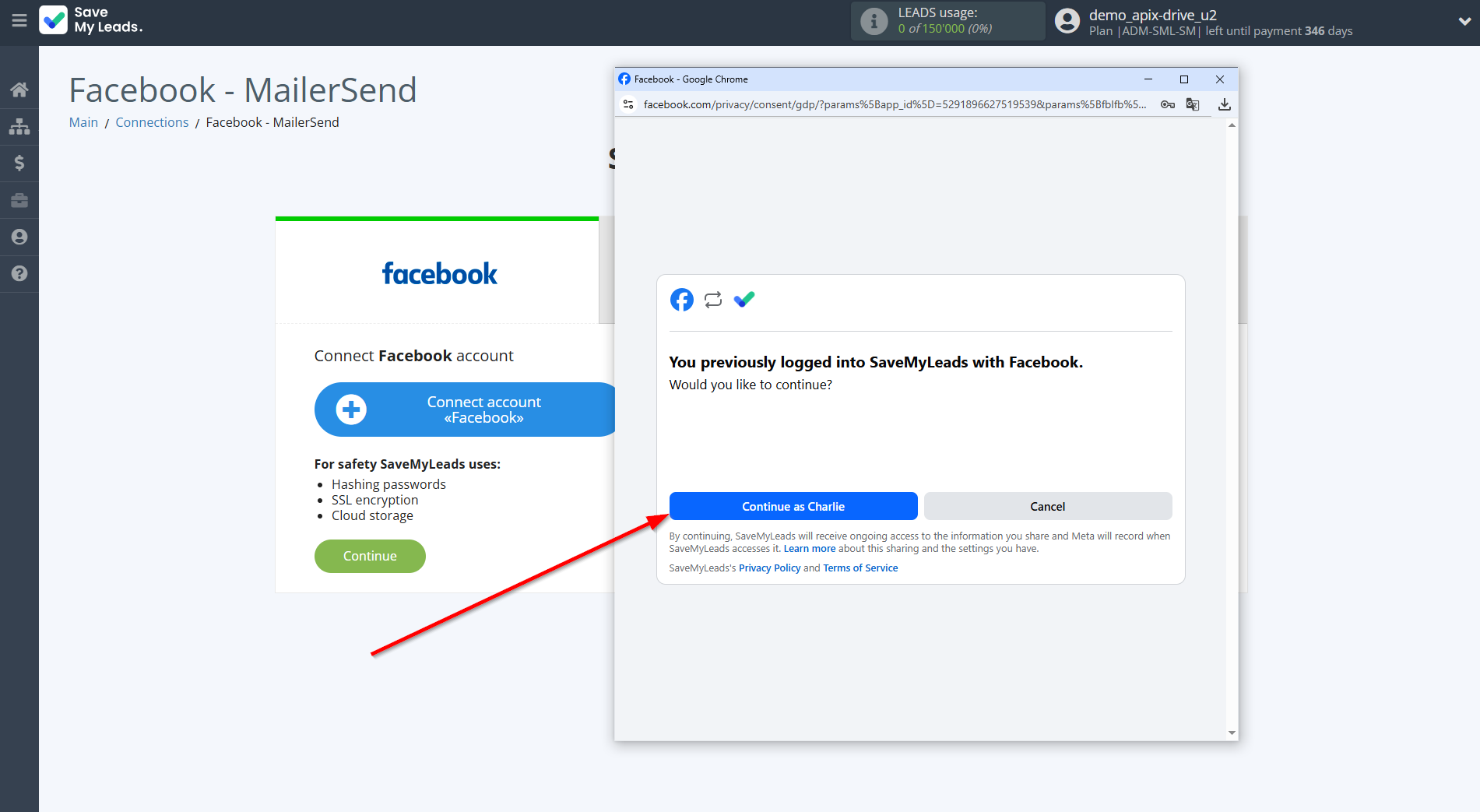 How to Connect Facebook with MailerSend Send Email | Data Source account connection How to Connect Facebook with MailerSend Send Email | Data Source account connection
