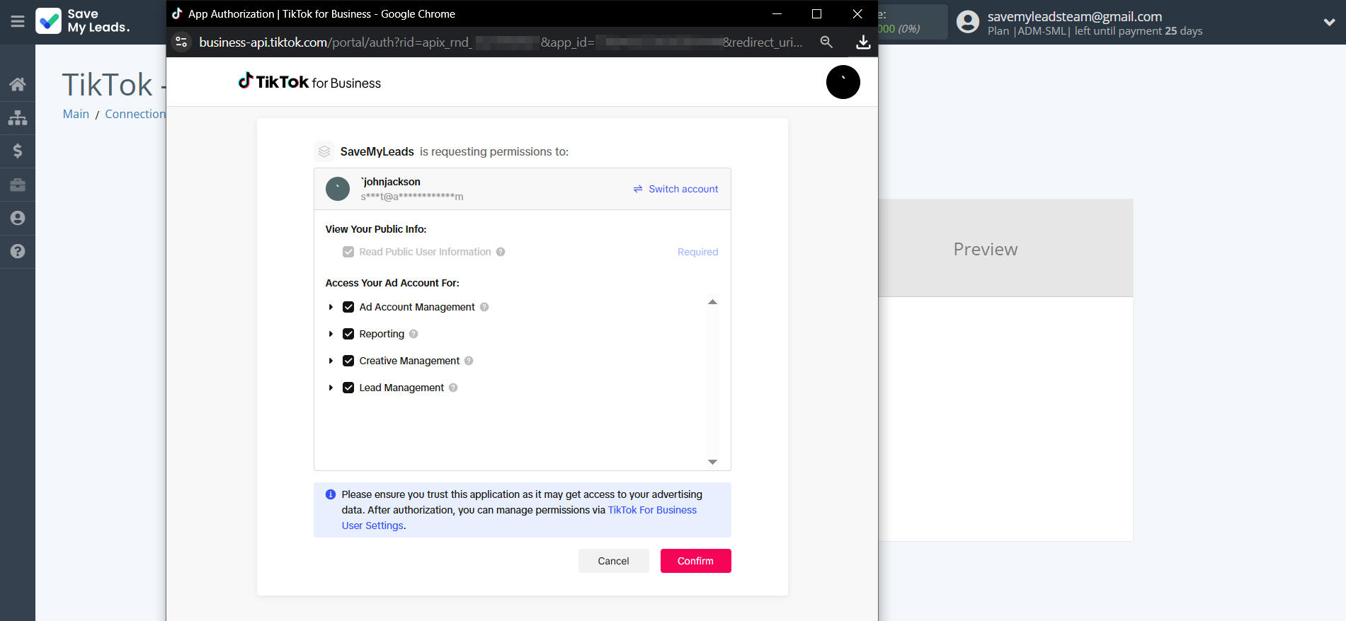 How to Connect TikTok with Hunter.io | Data Source account connection