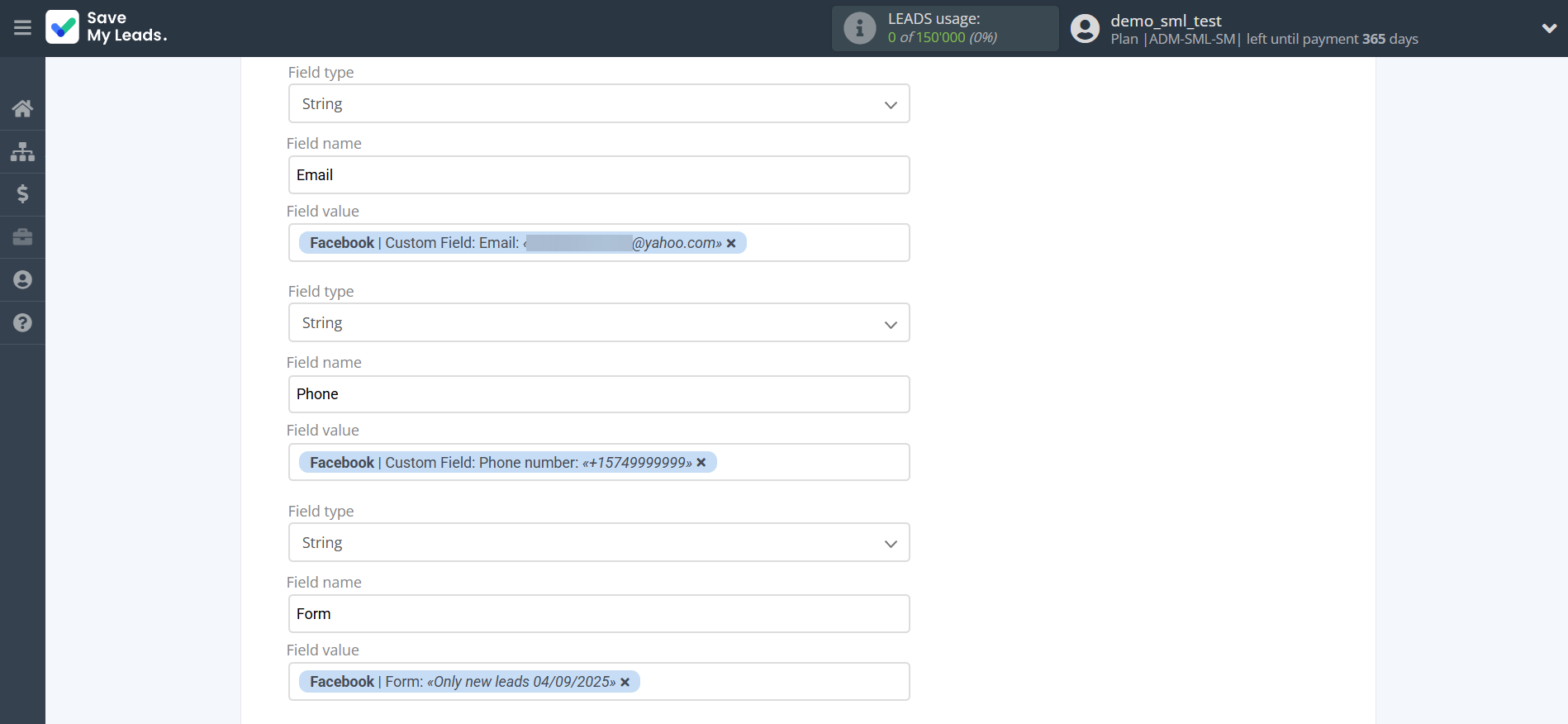 How to Connect Facebook with Amazon DynamoDB | Assigning fields How to Connect Facebook with Amazon DynamoDB | Assigning fields