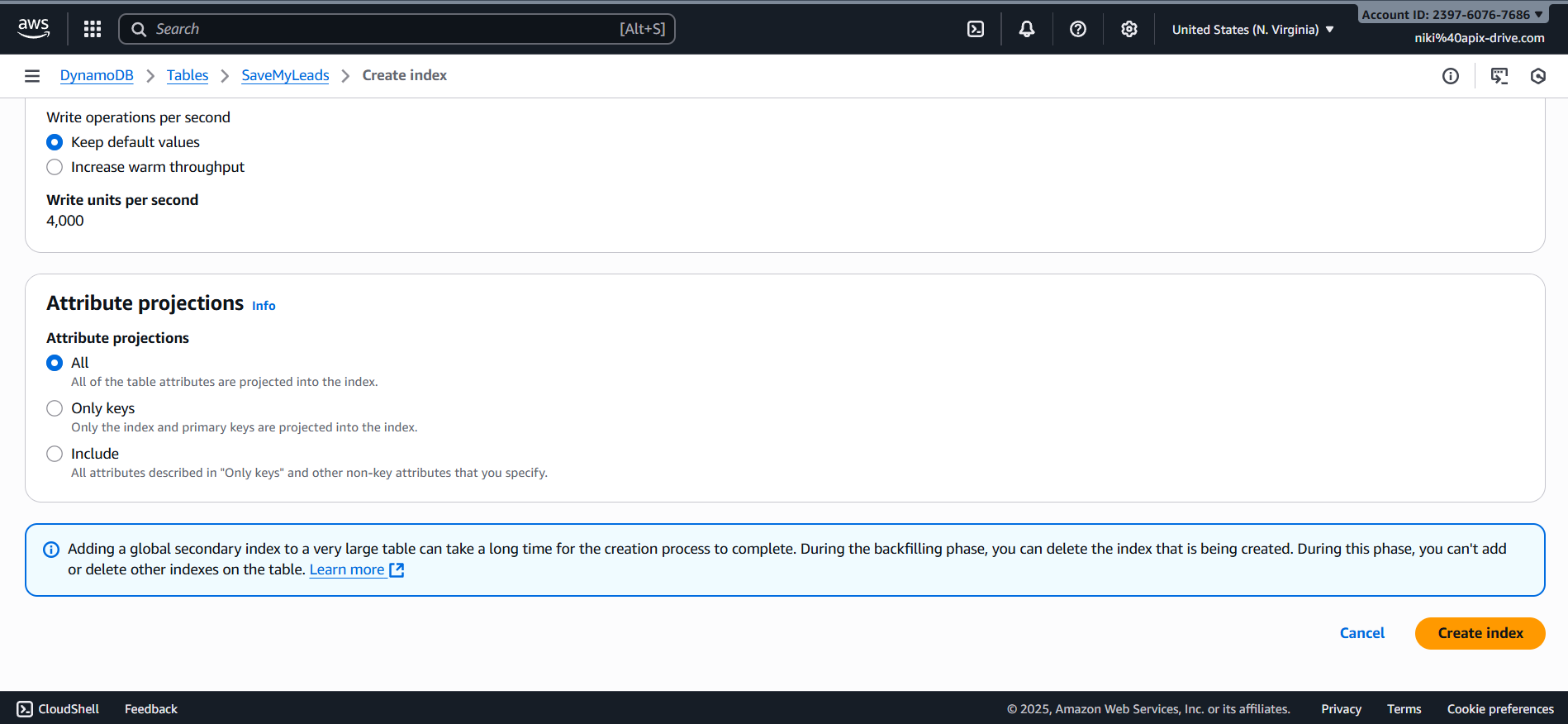 How to Connect Facebook with Amazon DynamoDB | Creating table How to Connect Facebook with Amazon DynamoDB | Creating table