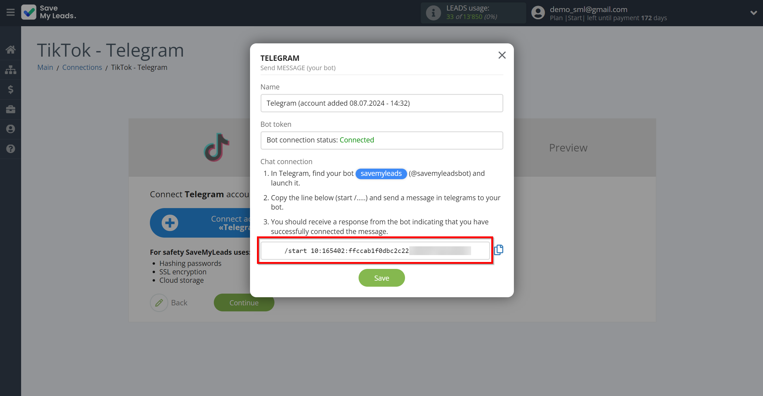 How to Connect TikTok with Telegram (your bot) | Data Destination account connection How to Connect TikTok with Telegram (your bot) | Data Destination account connection