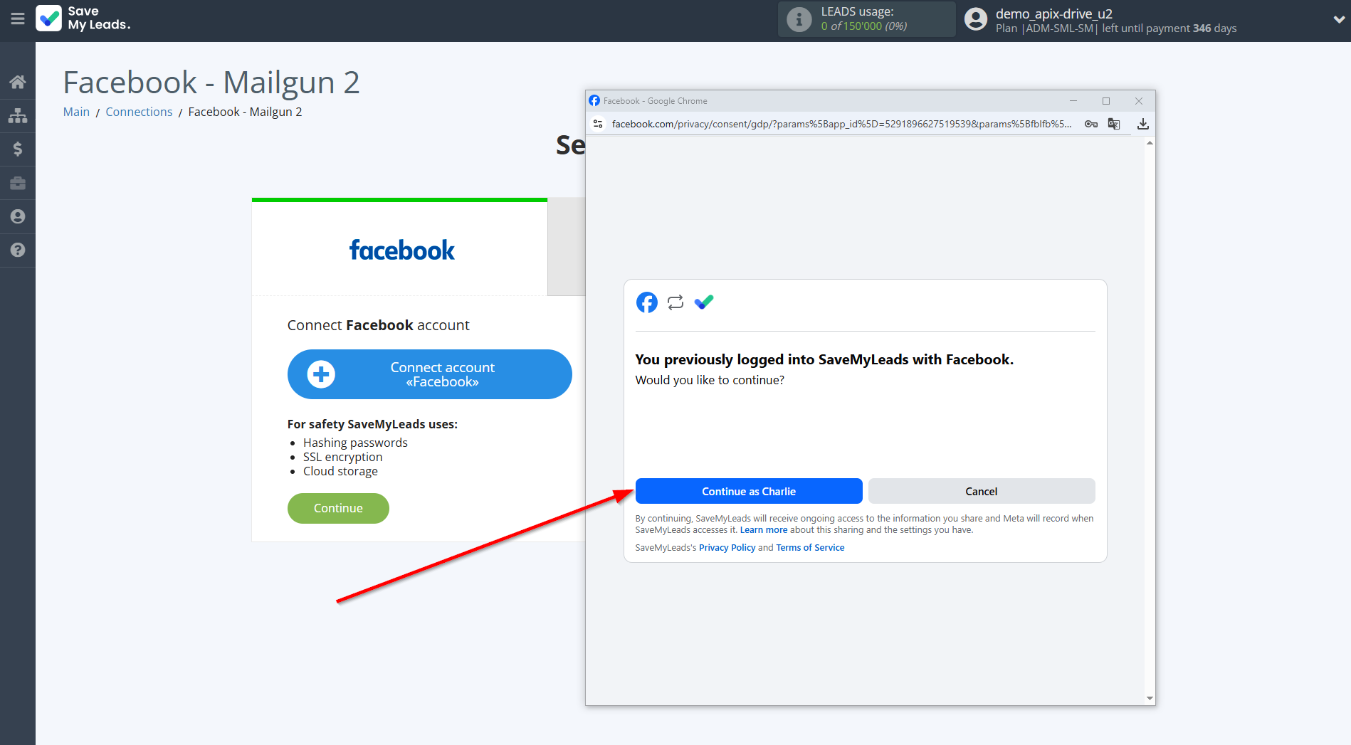How to Connect Facebook with Mailgun | Data Source account connection How to Connect Facebook with Mailgun | Data Source account connection