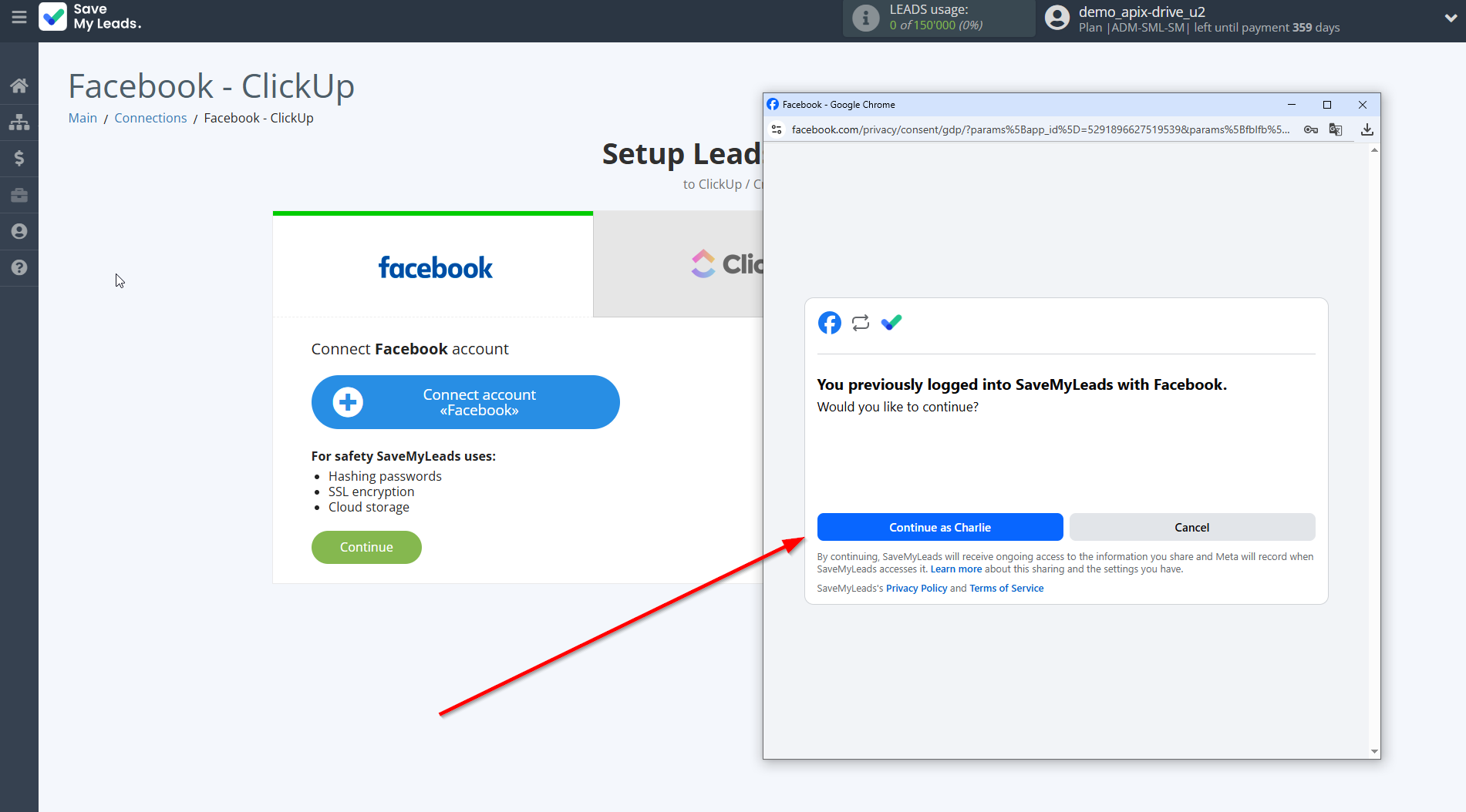 How to Connect Facebook with ClickUp | Data Source account connection How to Connect Facebook with ClickUp | Data Source account connection