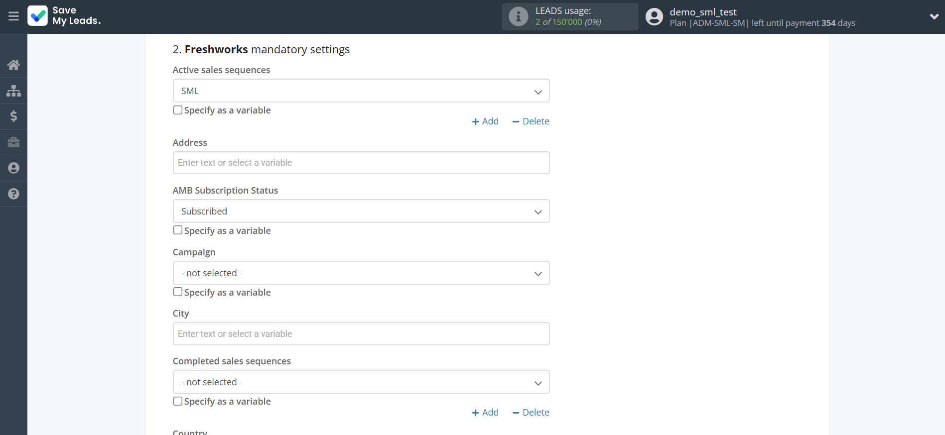 How to Connect Facebook with Freshworks Create Contacts | Assigning fields
