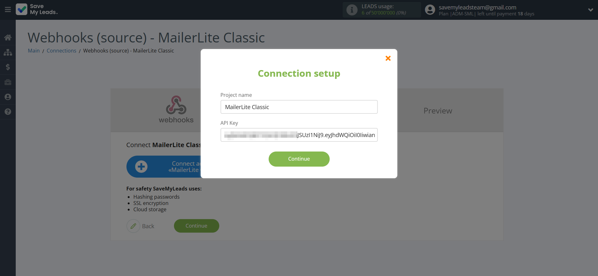 How to Connect Webhooks with MailerLite Classic | Data Destination account connection How to Connect Webhooks with MailerLite Classic | Data Destination account connection