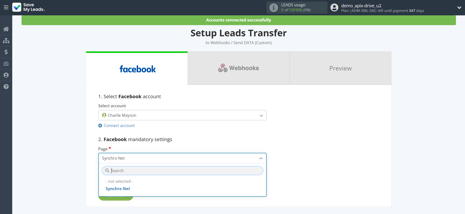 How to Connect Facebook with Webhooks (Custom) | Data Source account connection How to Connect Facebook with Webhooks (Custom) | Data Source account connection