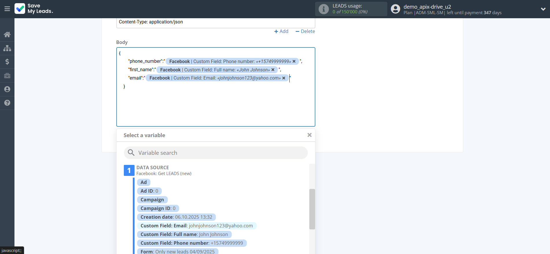 How to Connect Facebook with Webhooks (Custom) | Assigning fields How to Connect Facebook with Webhooks (Custom) | Assigning fields